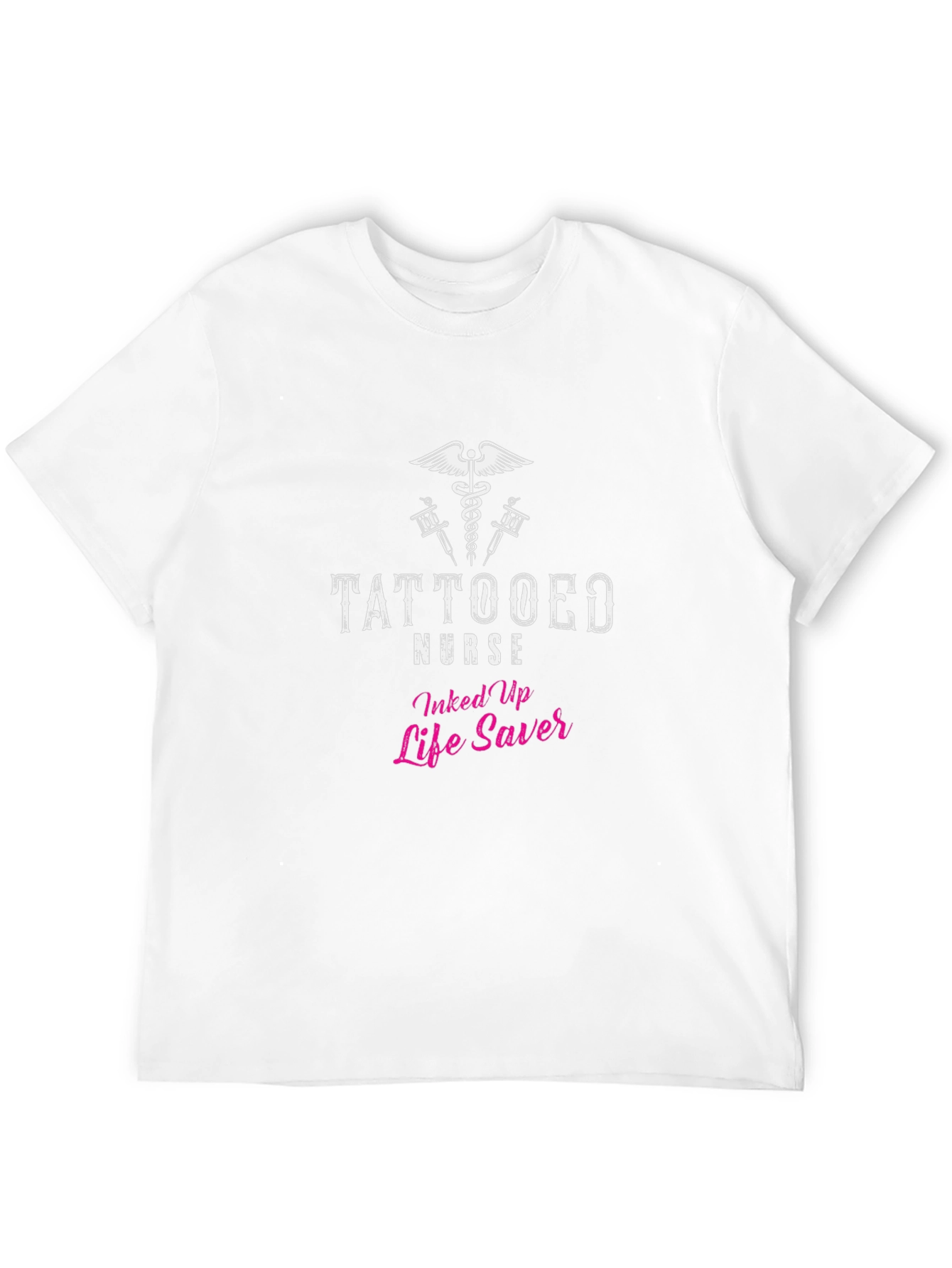 Tattooed Nurse Life Saver Black T-Shirt