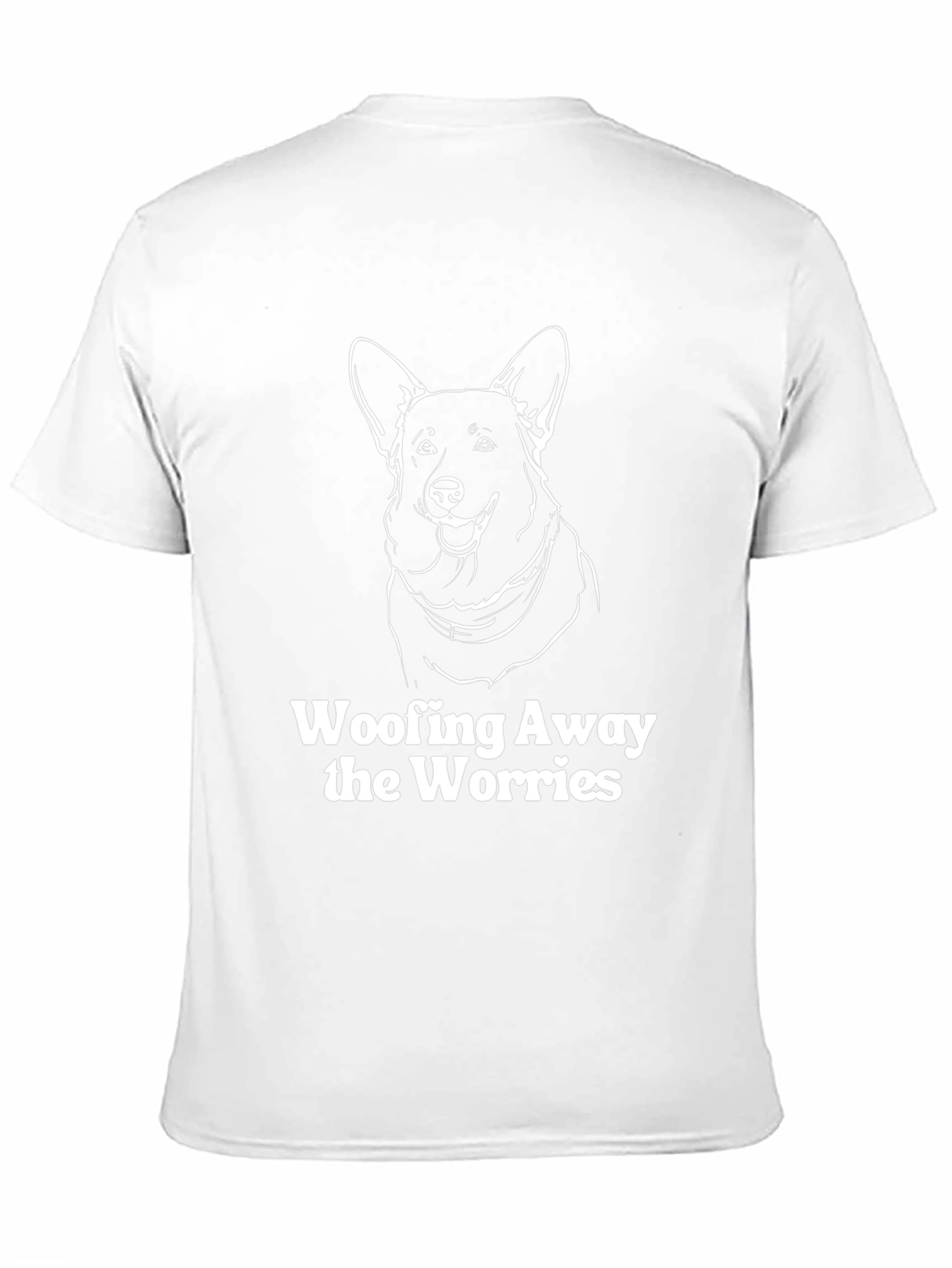 Woofing Away Worries Dog Graphic Tee