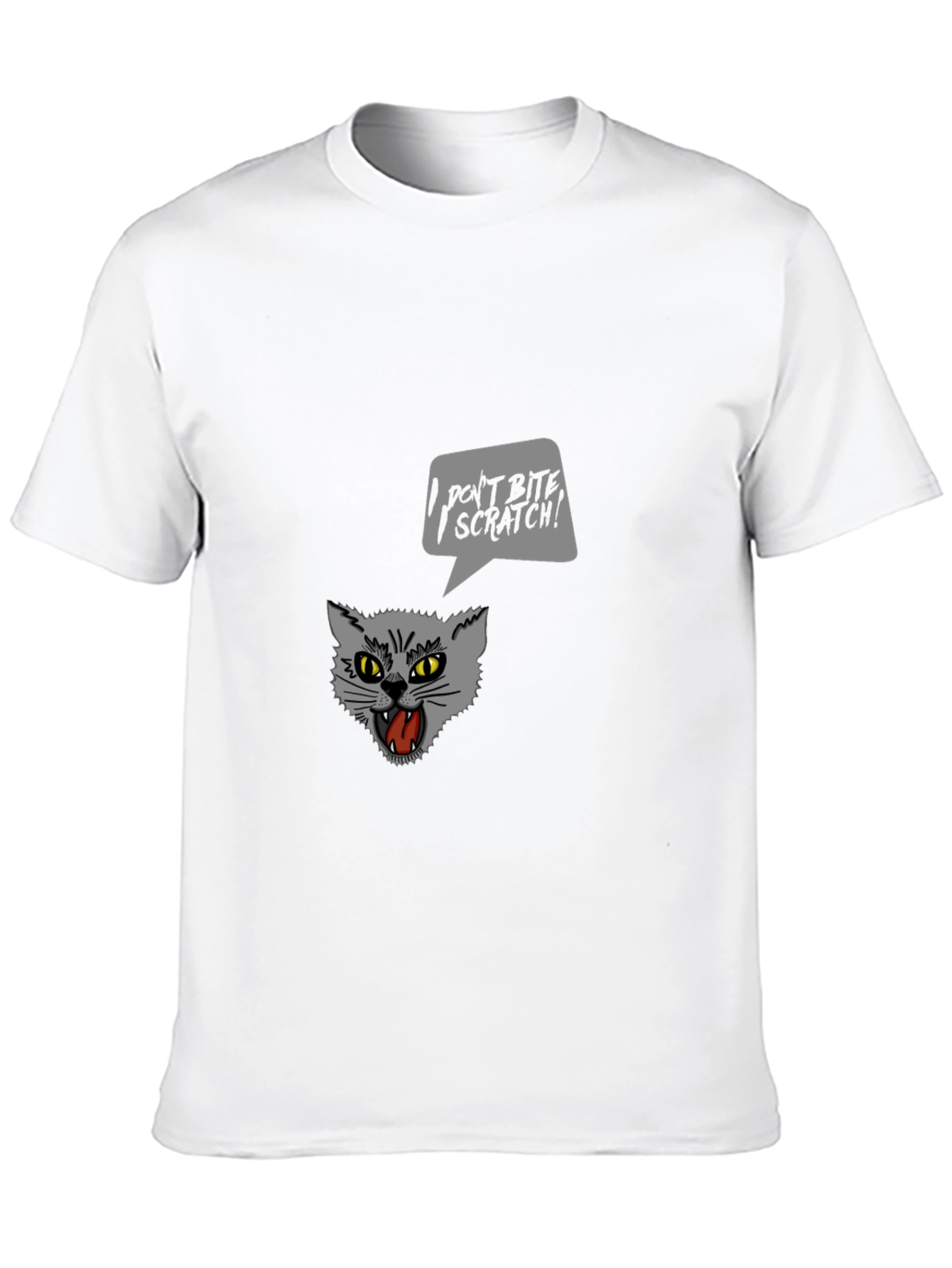 Cat-itude T-Shirt: I Dont Bite I Scratch!