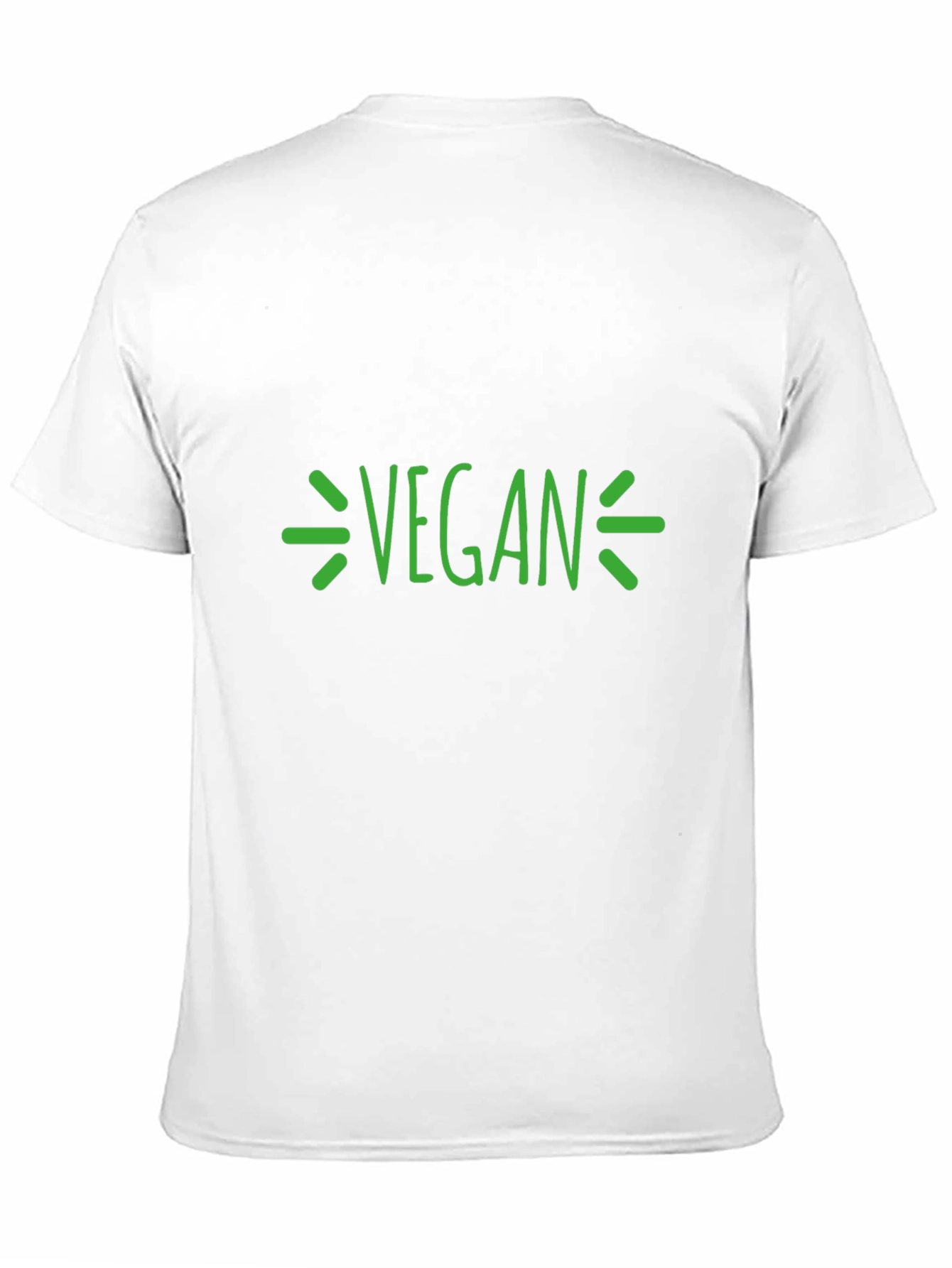 Vegan Graphic T-Shirt - Black Crew Neck