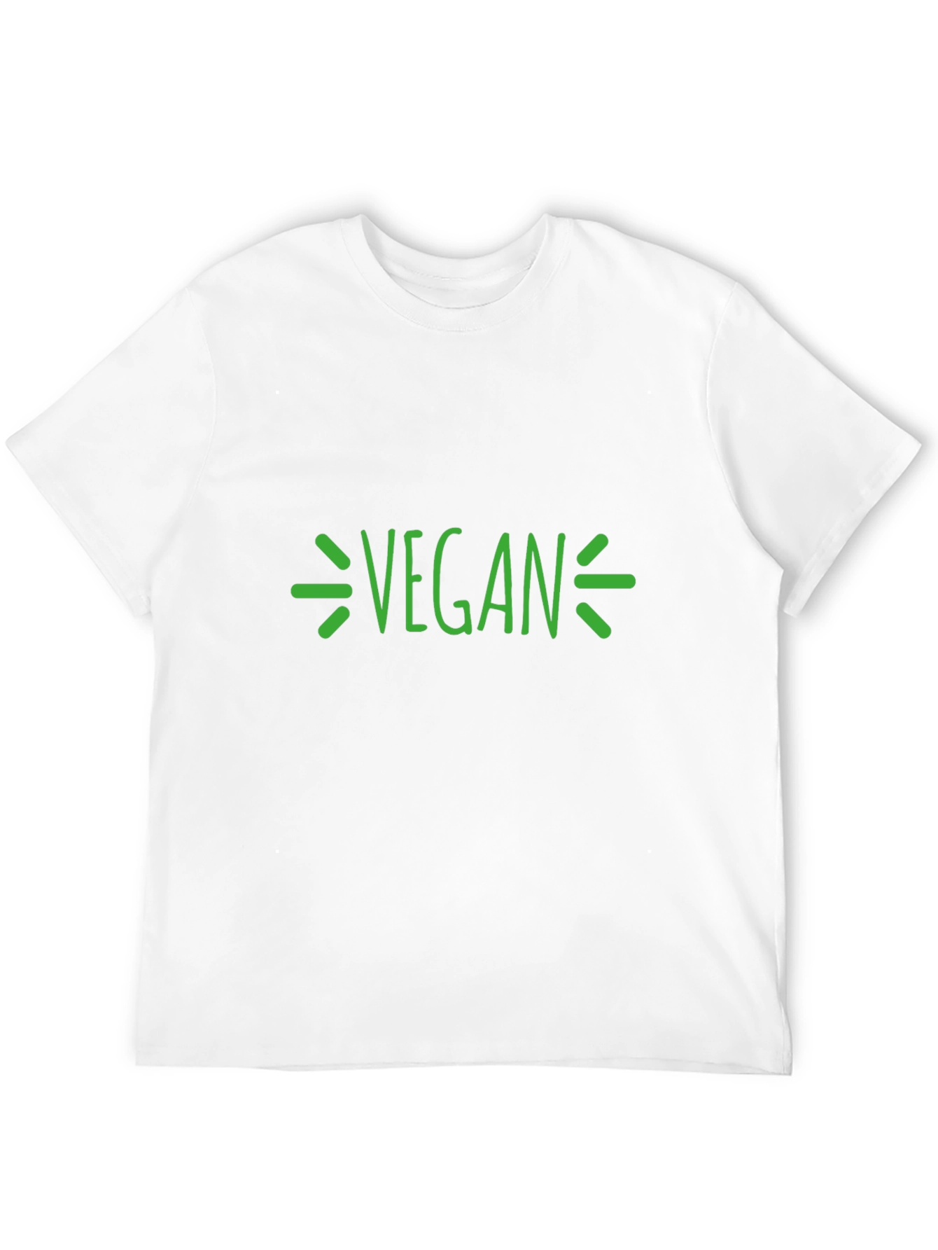 Vegan Graphic T-Shirt - Black Crew Neck