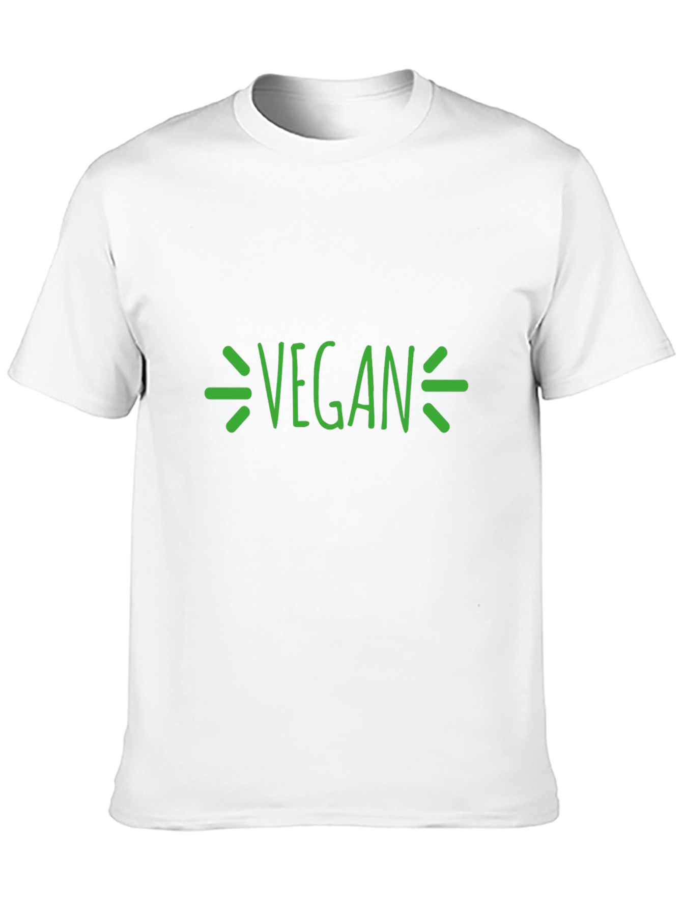 Vegan Graphic T-Shirt - Black Crew Neck
