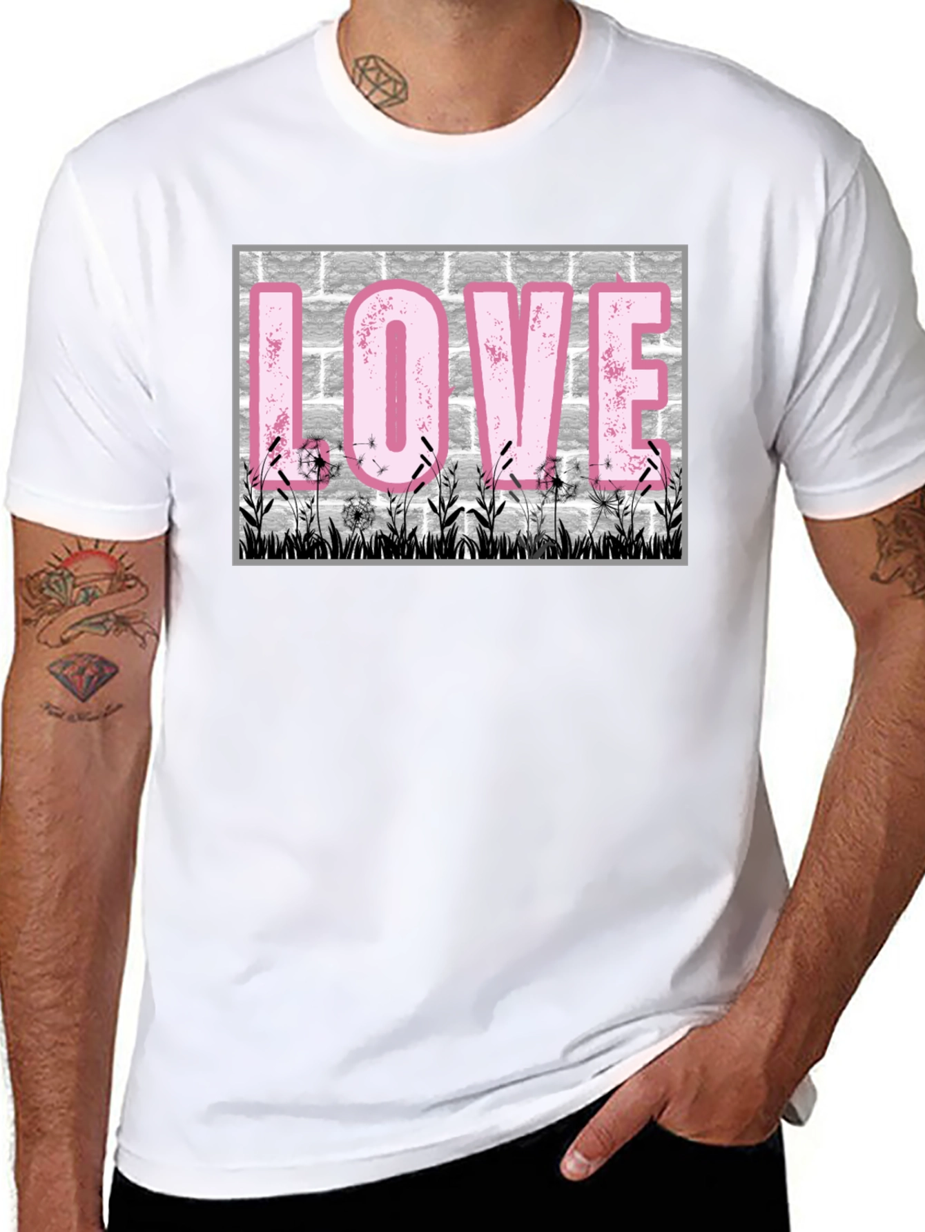 Love Dandelions Brick T-Shirt