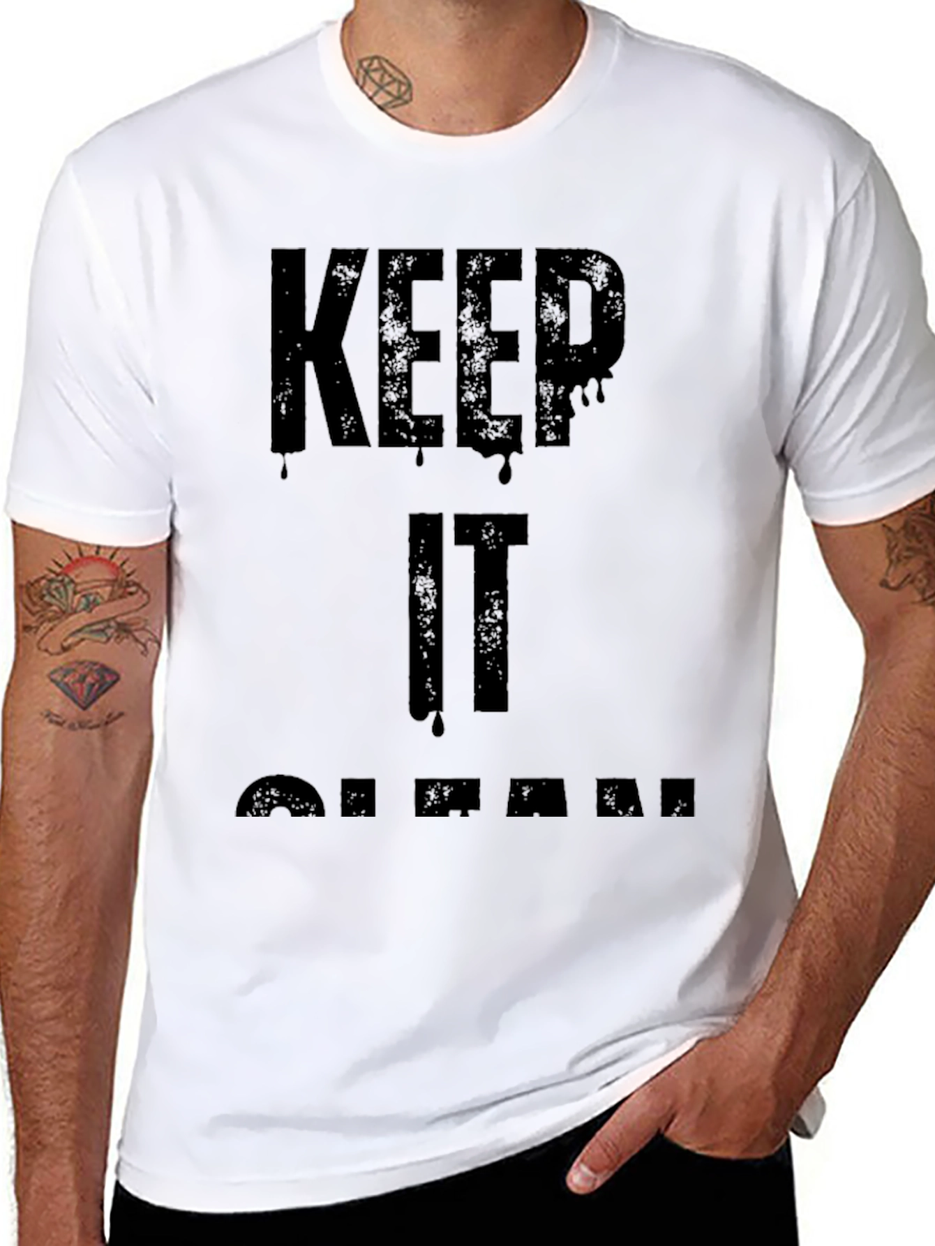 Keep It Clean Black T-Shirt