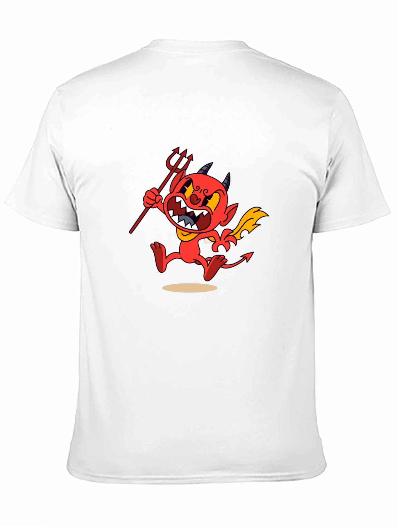 Cuphead Devil Graphic Print Black T-Shirt