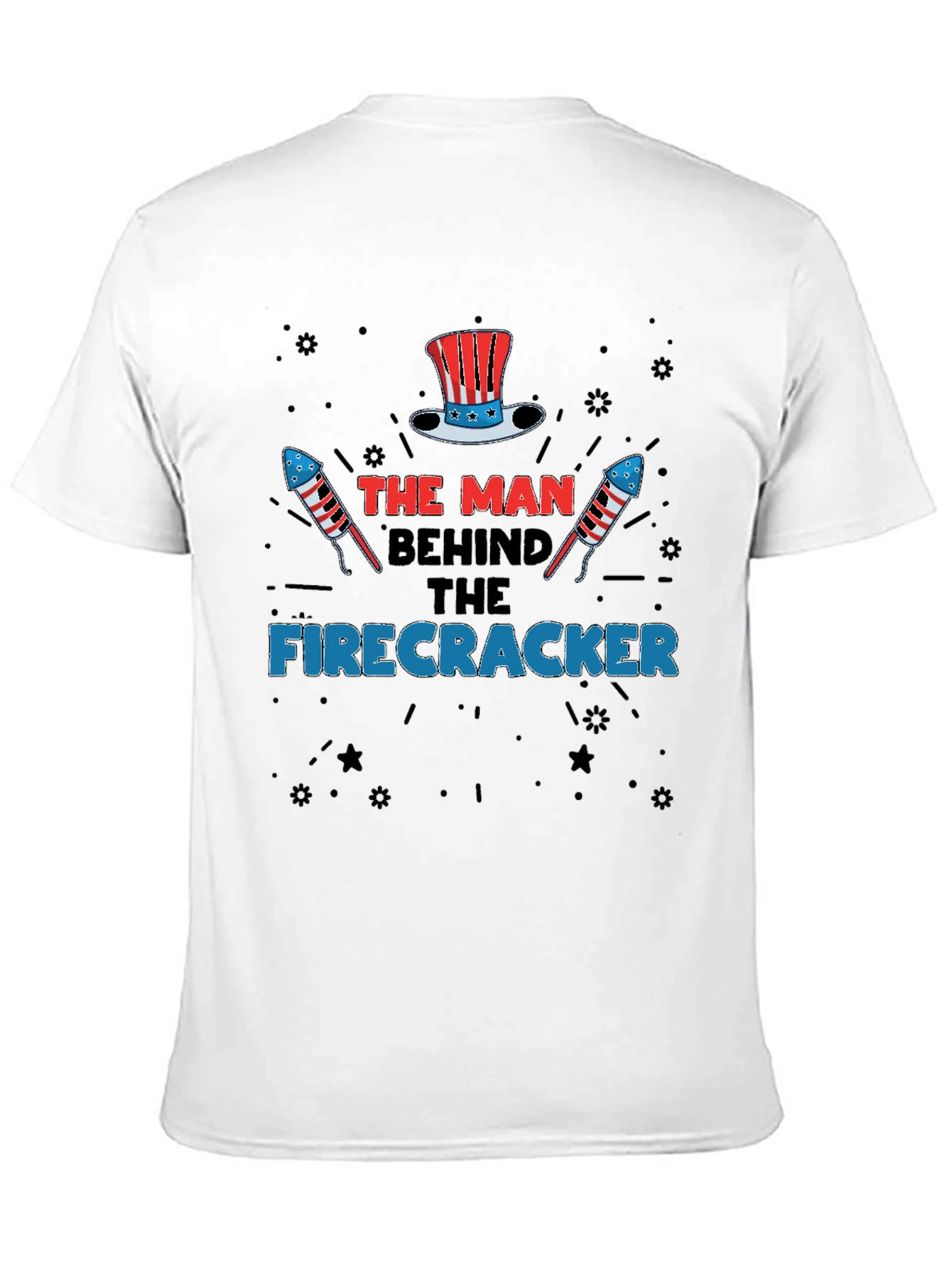 The Man Behind The Firecracker T-Shirt
