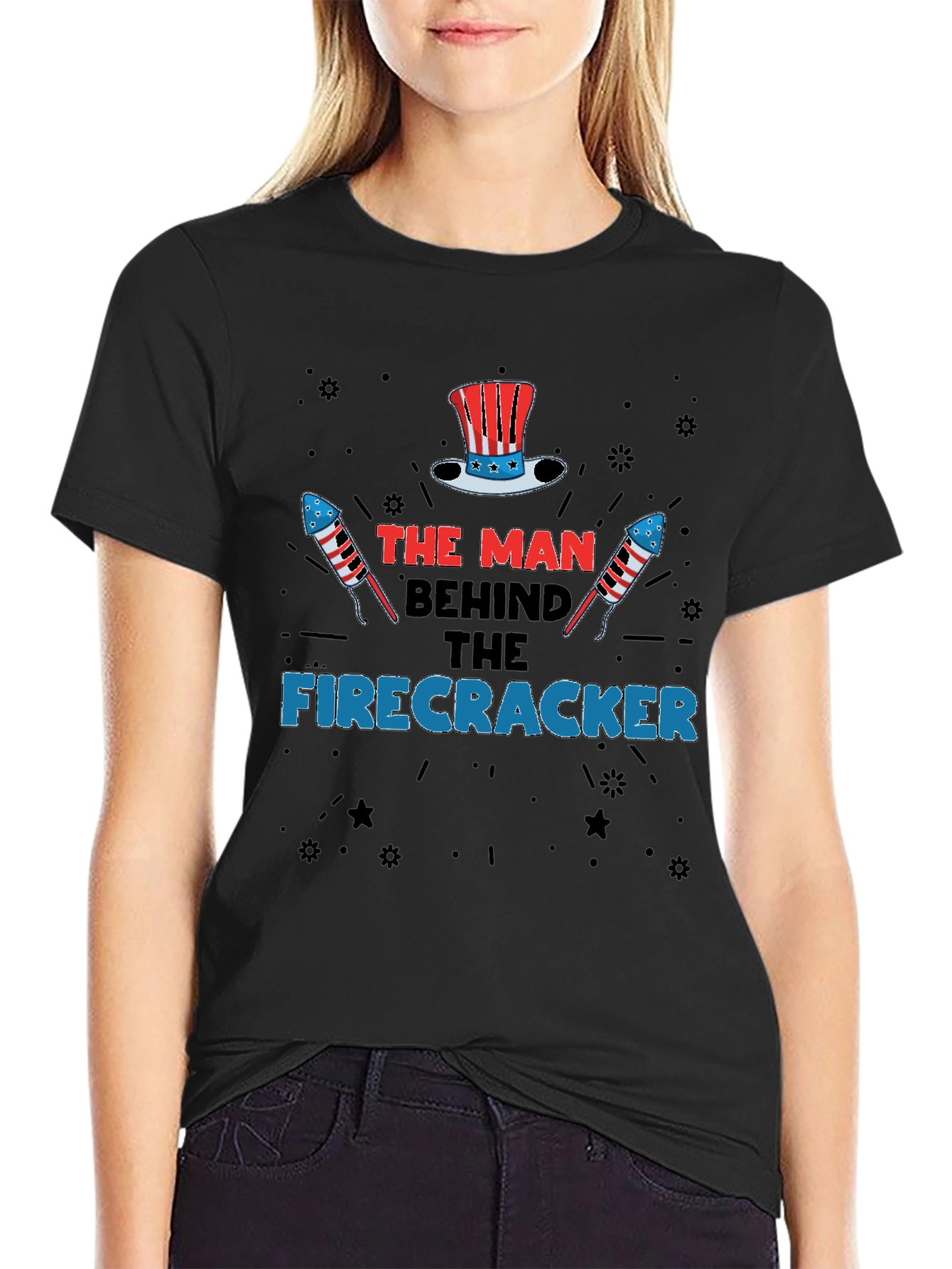 The Man Behind The Firecracker T-Shirt