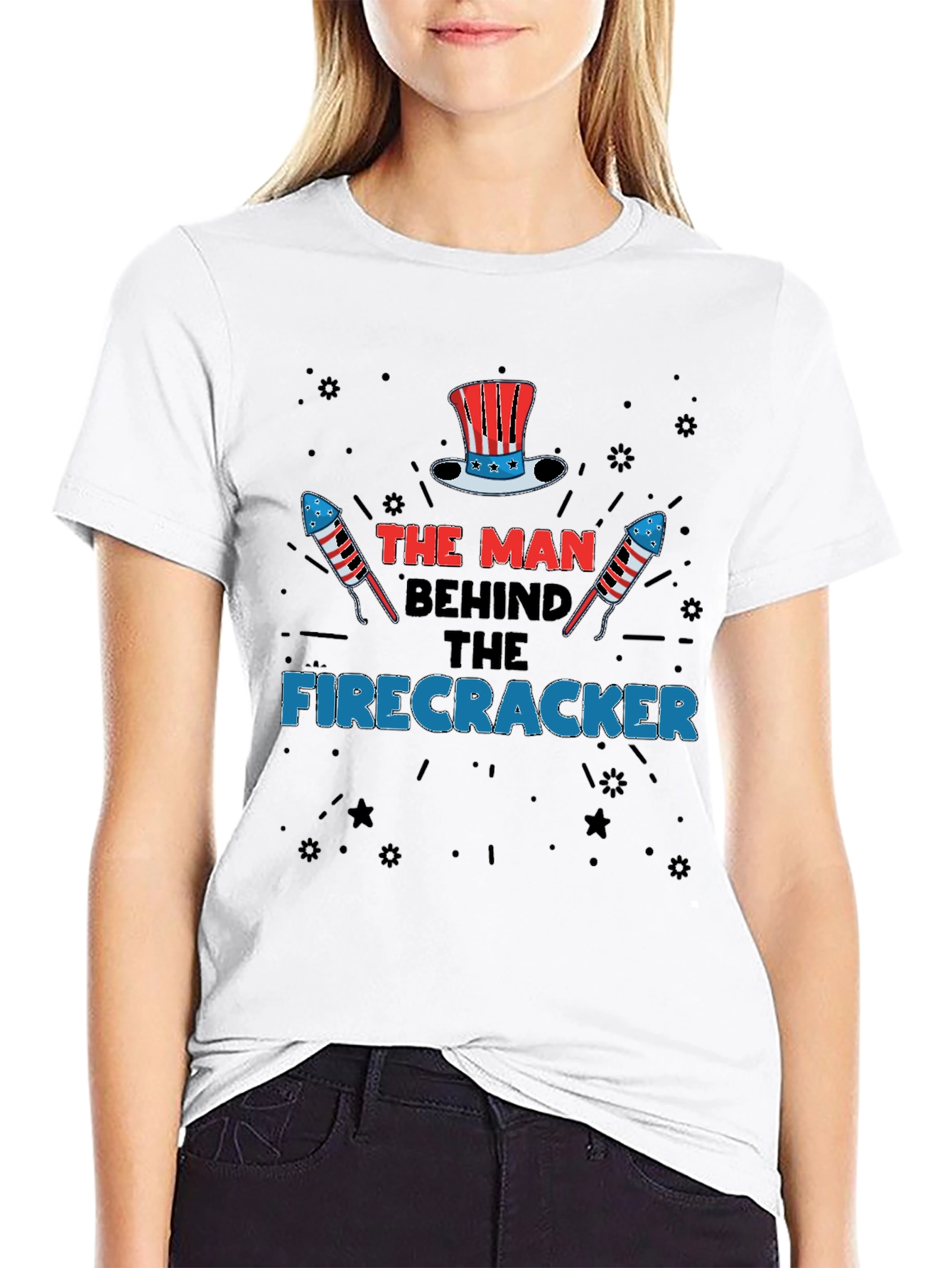 The Man Behind The Firecracker T-Shirt