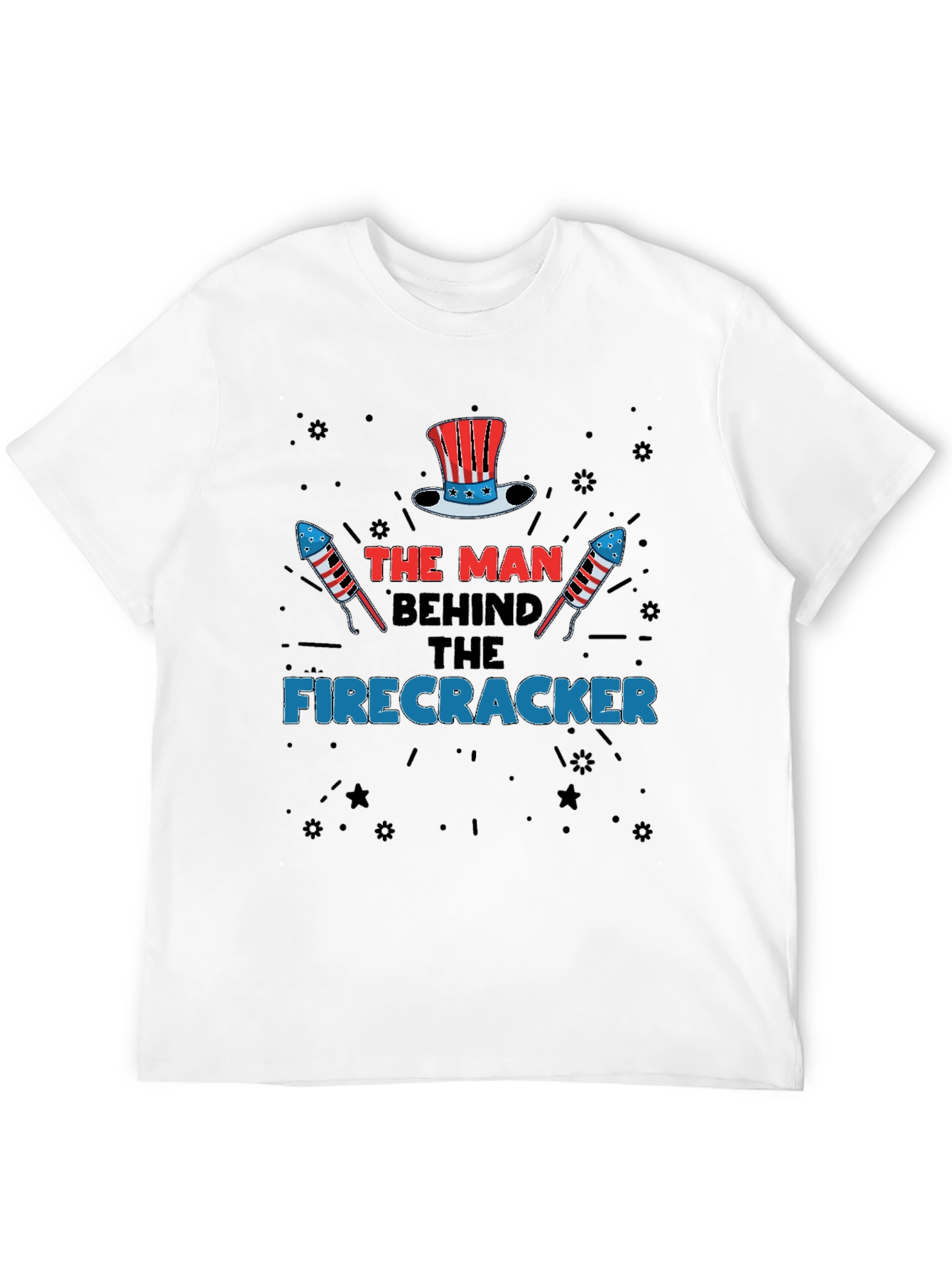 The Man Behind The Firecracker T-Shirt