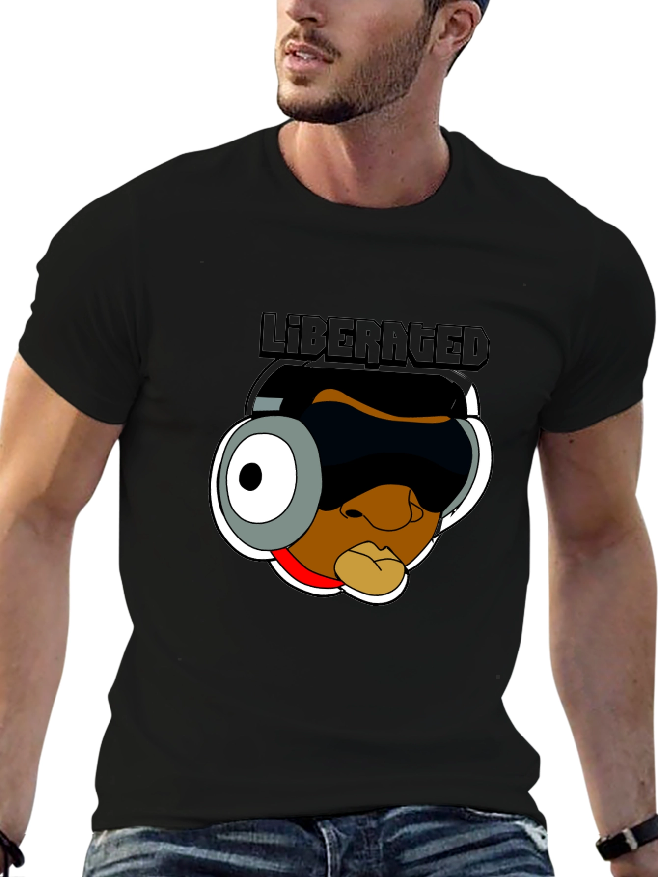 Liberated Cartoon Graphic T-Shirt