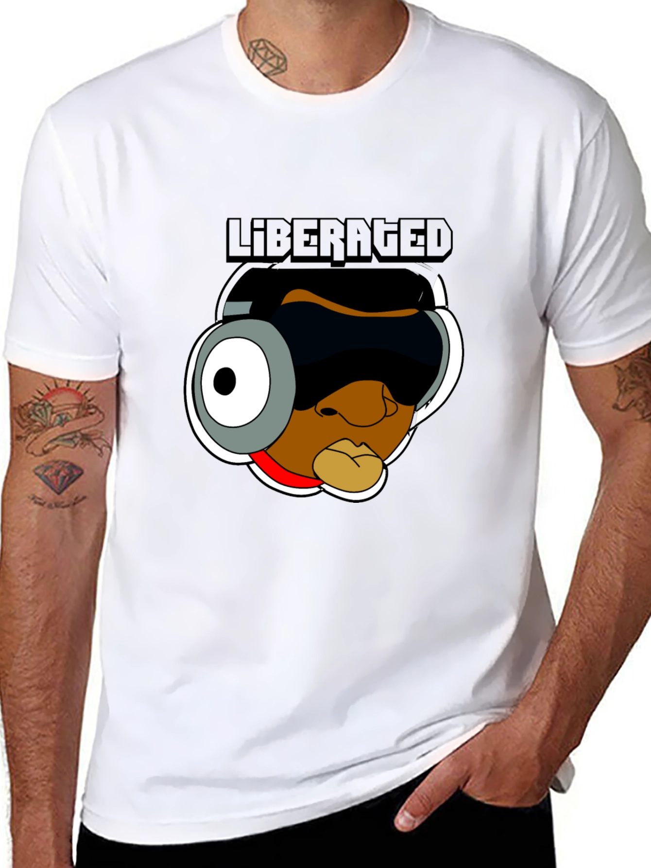 Liberated Cartoon Graphic T-Shirt