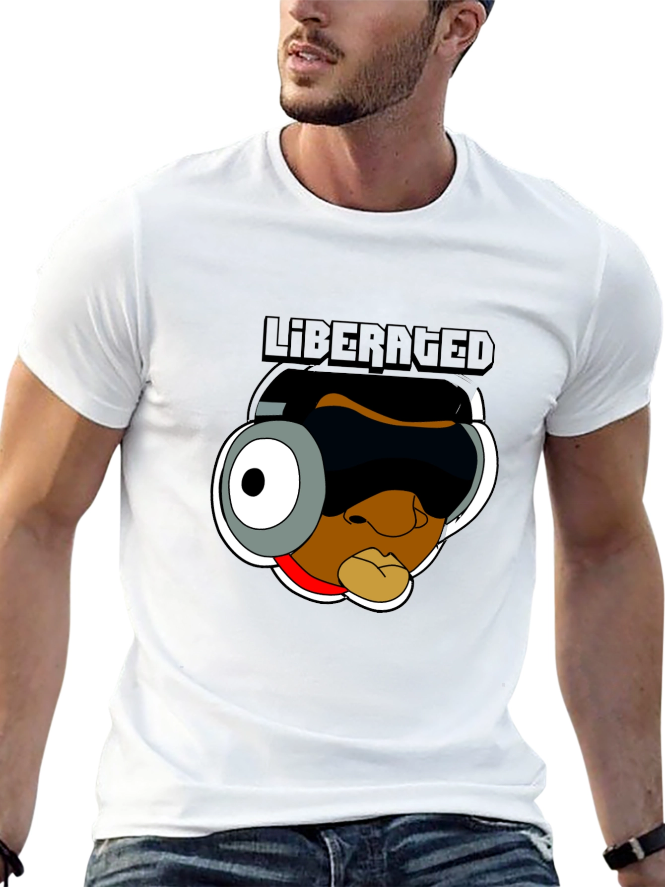 Liberated Cartoon Graphic T-Shirt
