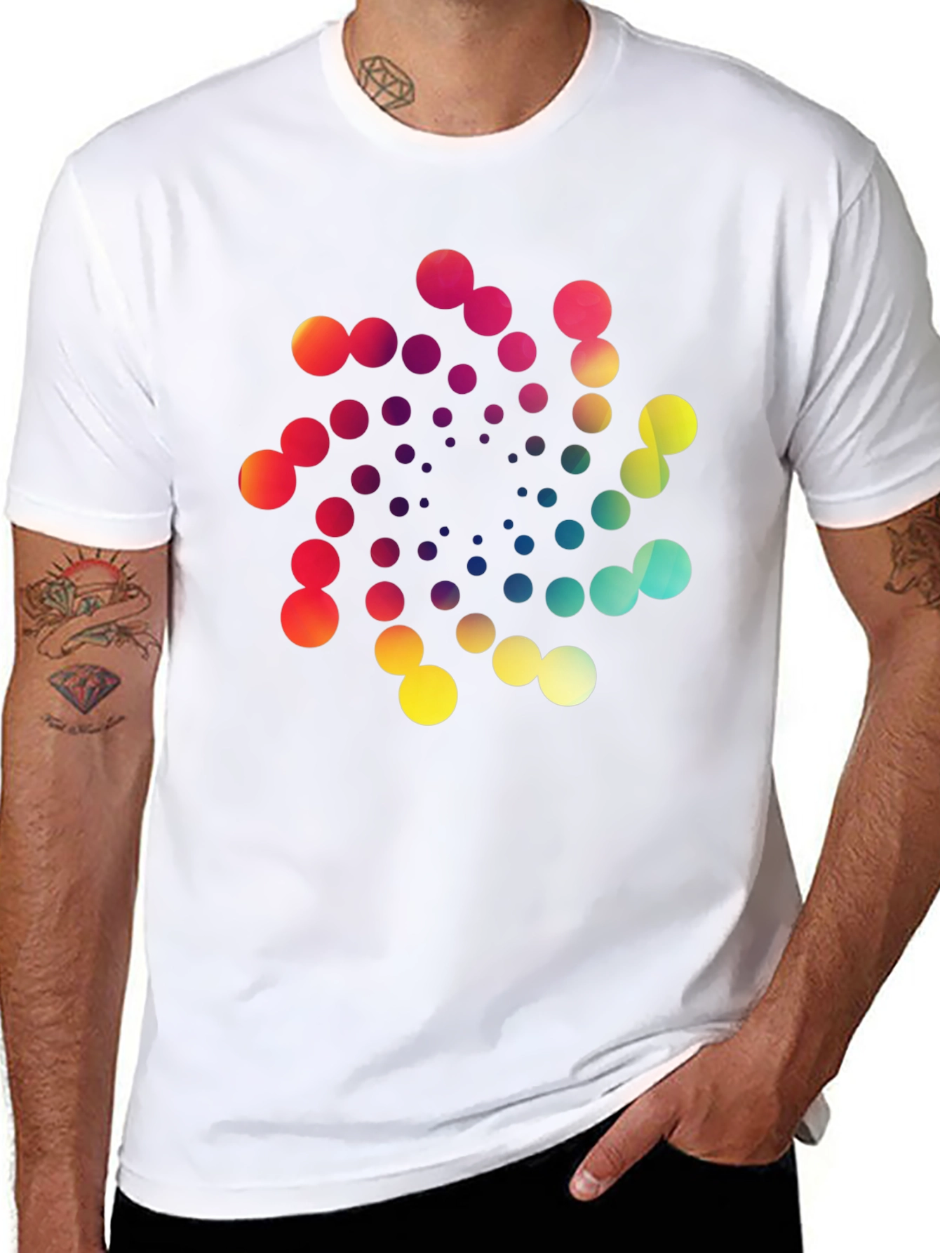 Vibrant Spiral Graphic T-Shirt - Modern Design
