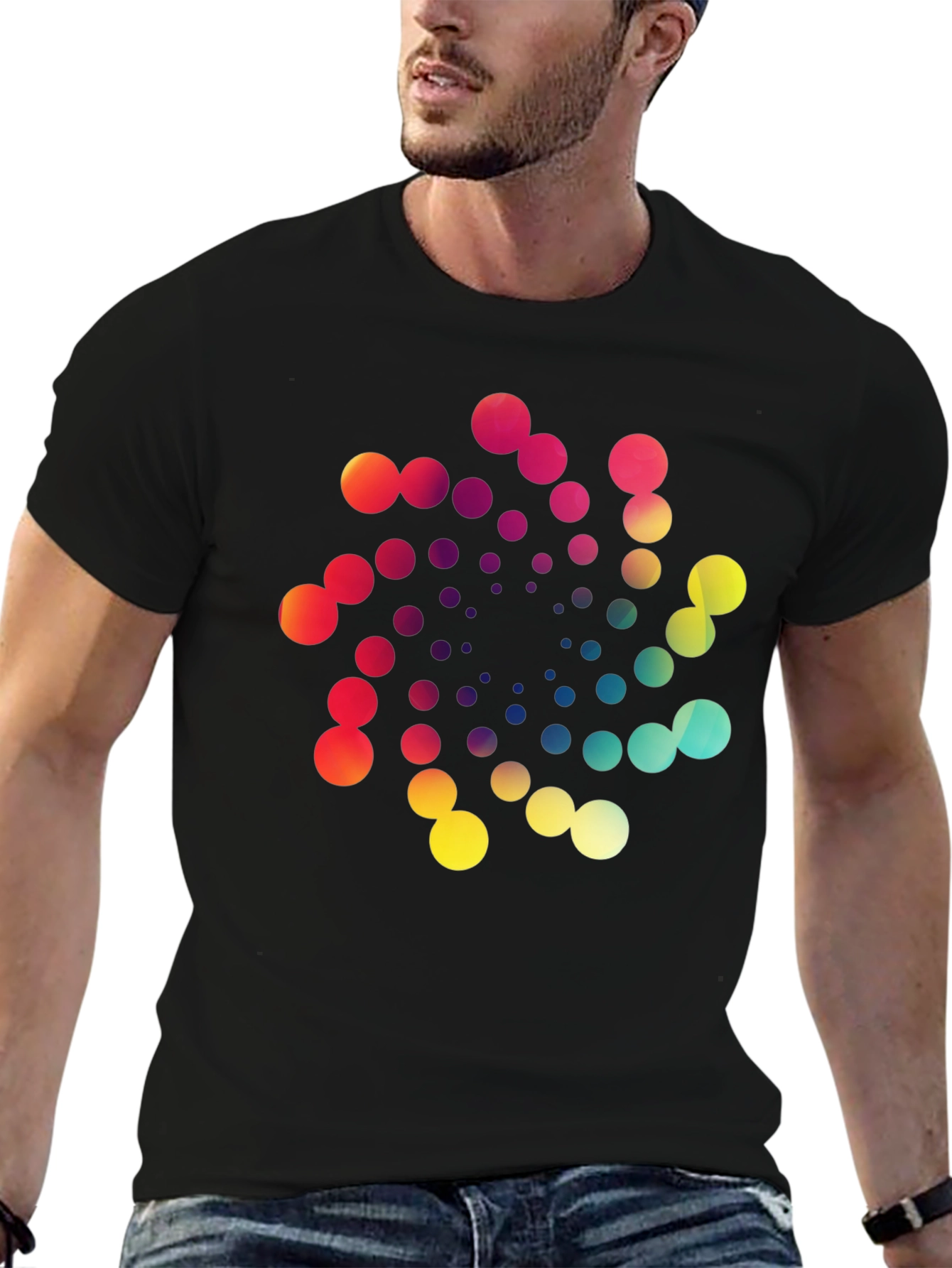 Vibrant Spiral Graphic T-Shirt - Modern Design