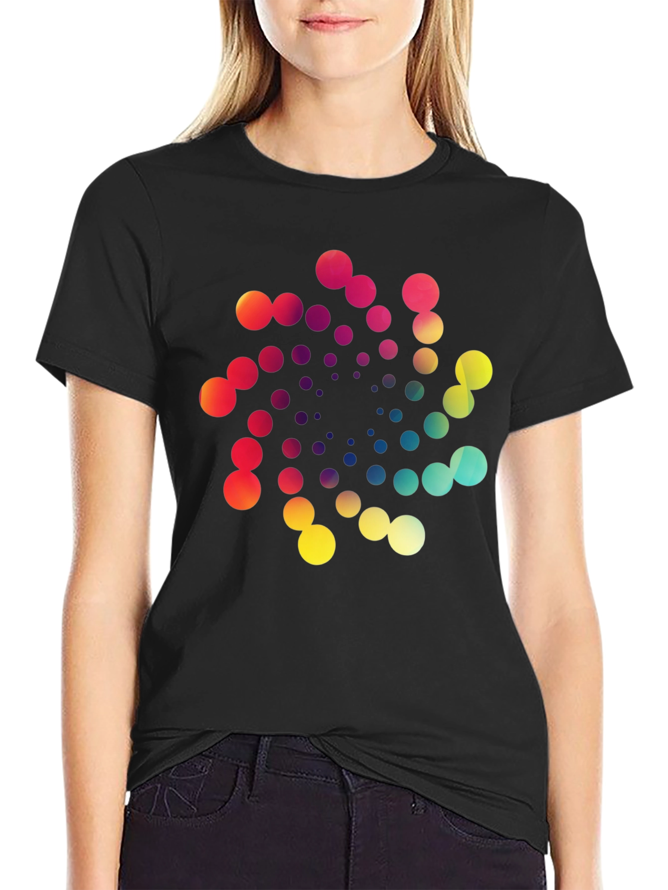 Vibrant Spiral Graphic T-Shirt - Modern Design