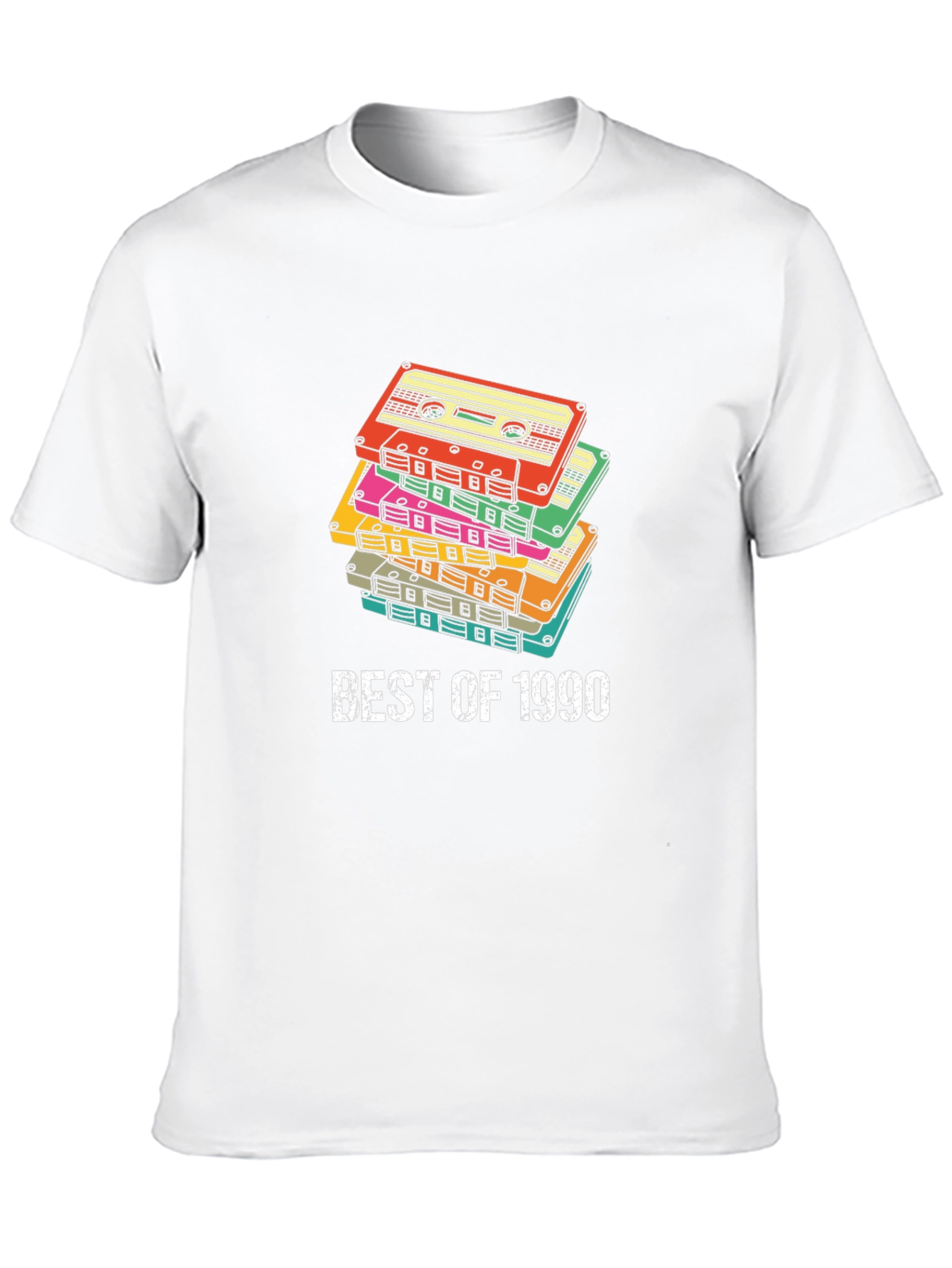 Best of 1990 Cassette Tape Stack Graphic T-Shirt