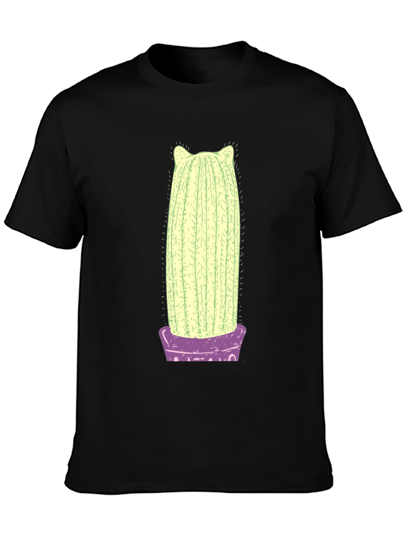 Cactus Cat Graphic Tee - Soft Cotton T-Shirt