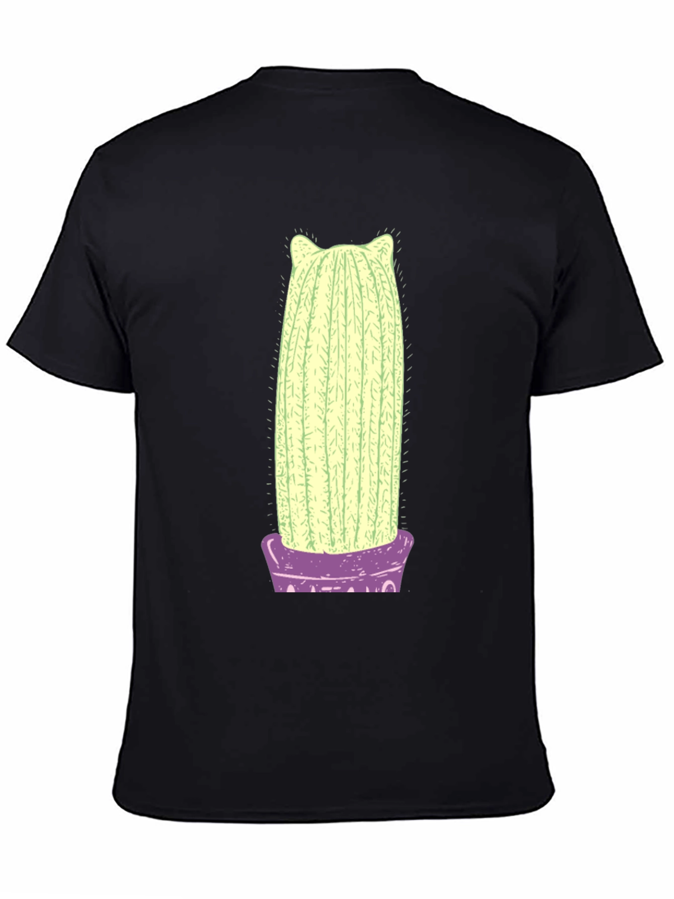 Cactus Cat Graphic Tee - Soft Cotton T-Shirt
