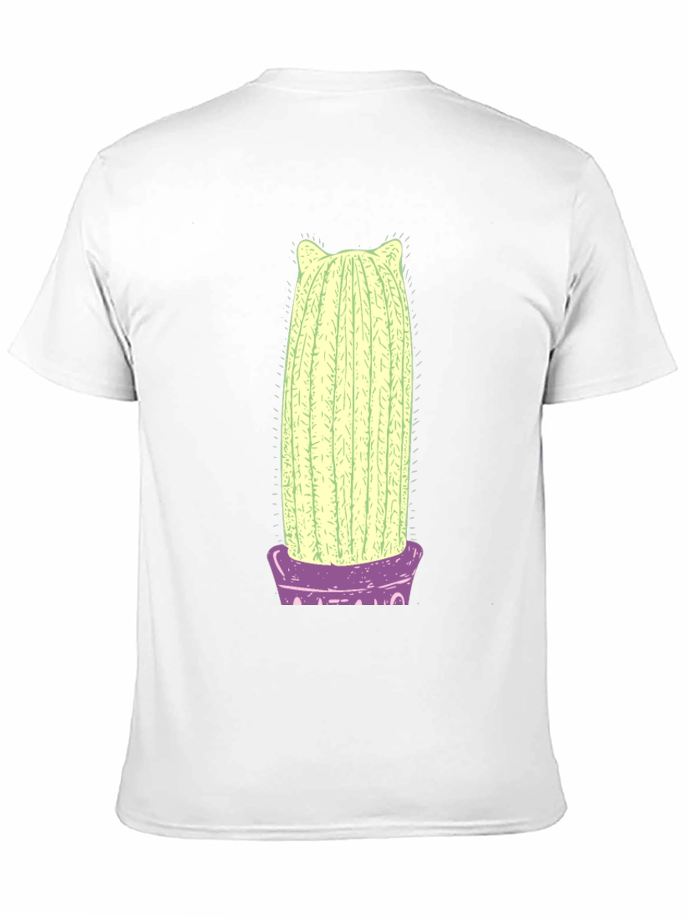 Cactus Cat Graphic Tee - Soft Cotton T-Shirt