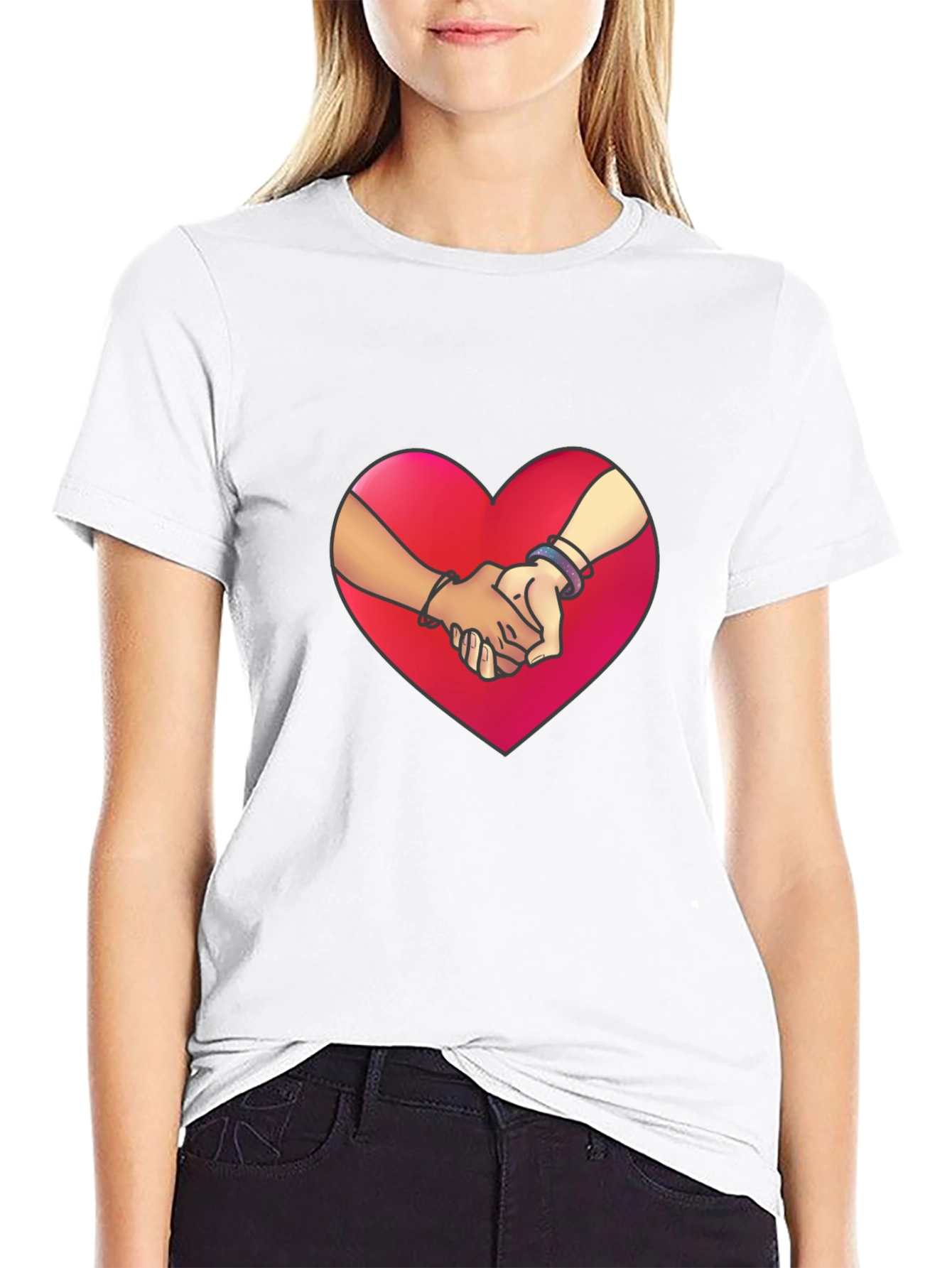 Heart Hands Graphic Tee - Love & Unity T-Shirt