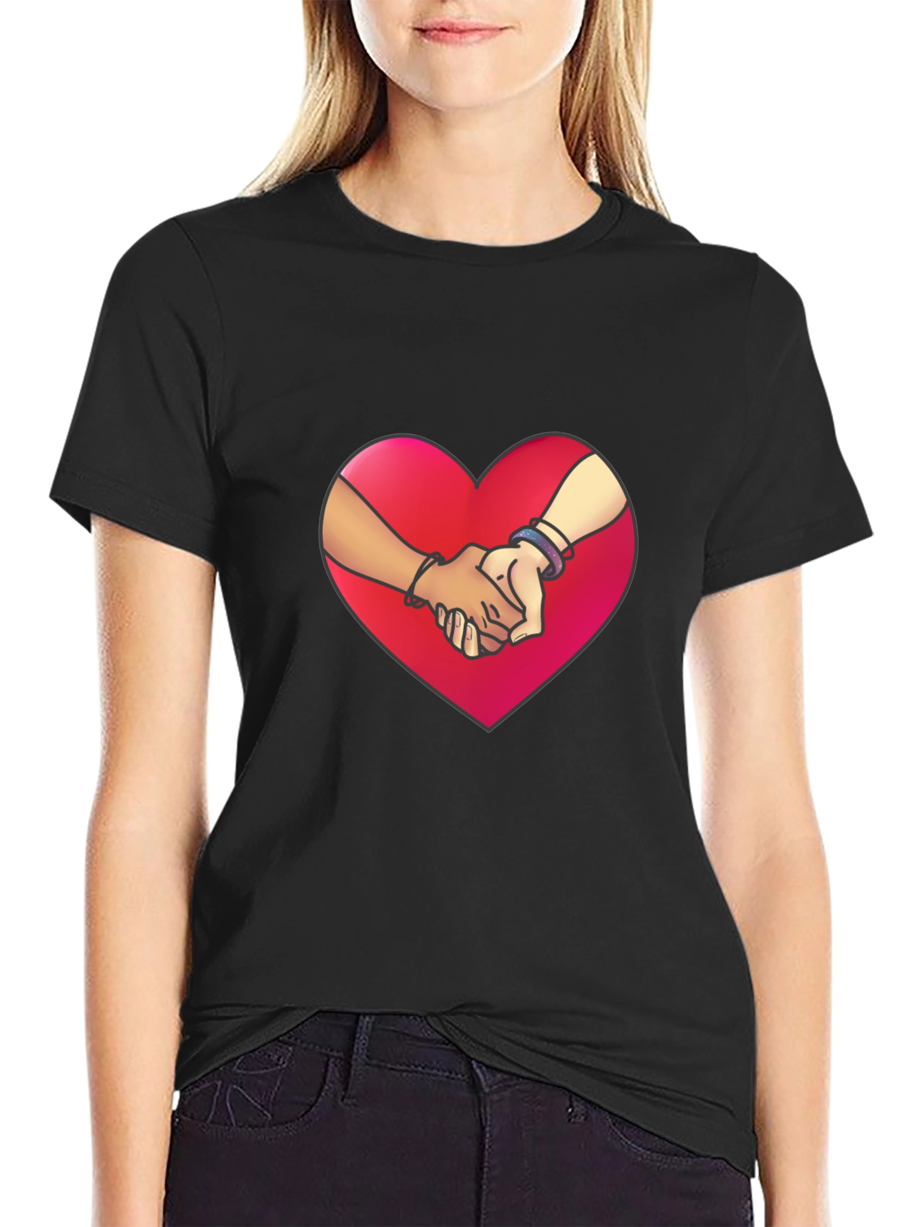 Heart Hands Graphic Tee - Love & Unity T-Shirt