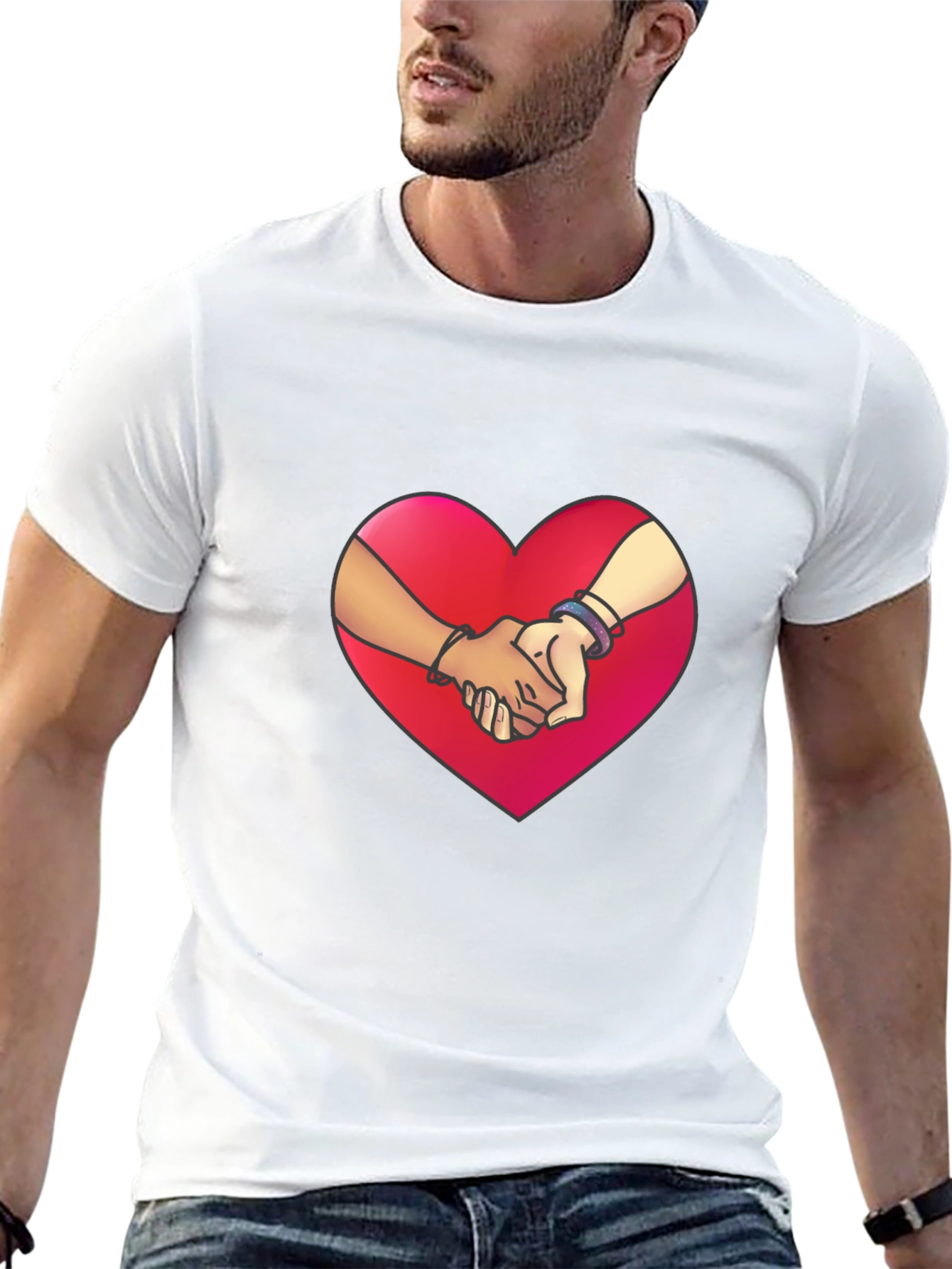 Heart Hands Graphic Tee - Love & Unity T-Shirt