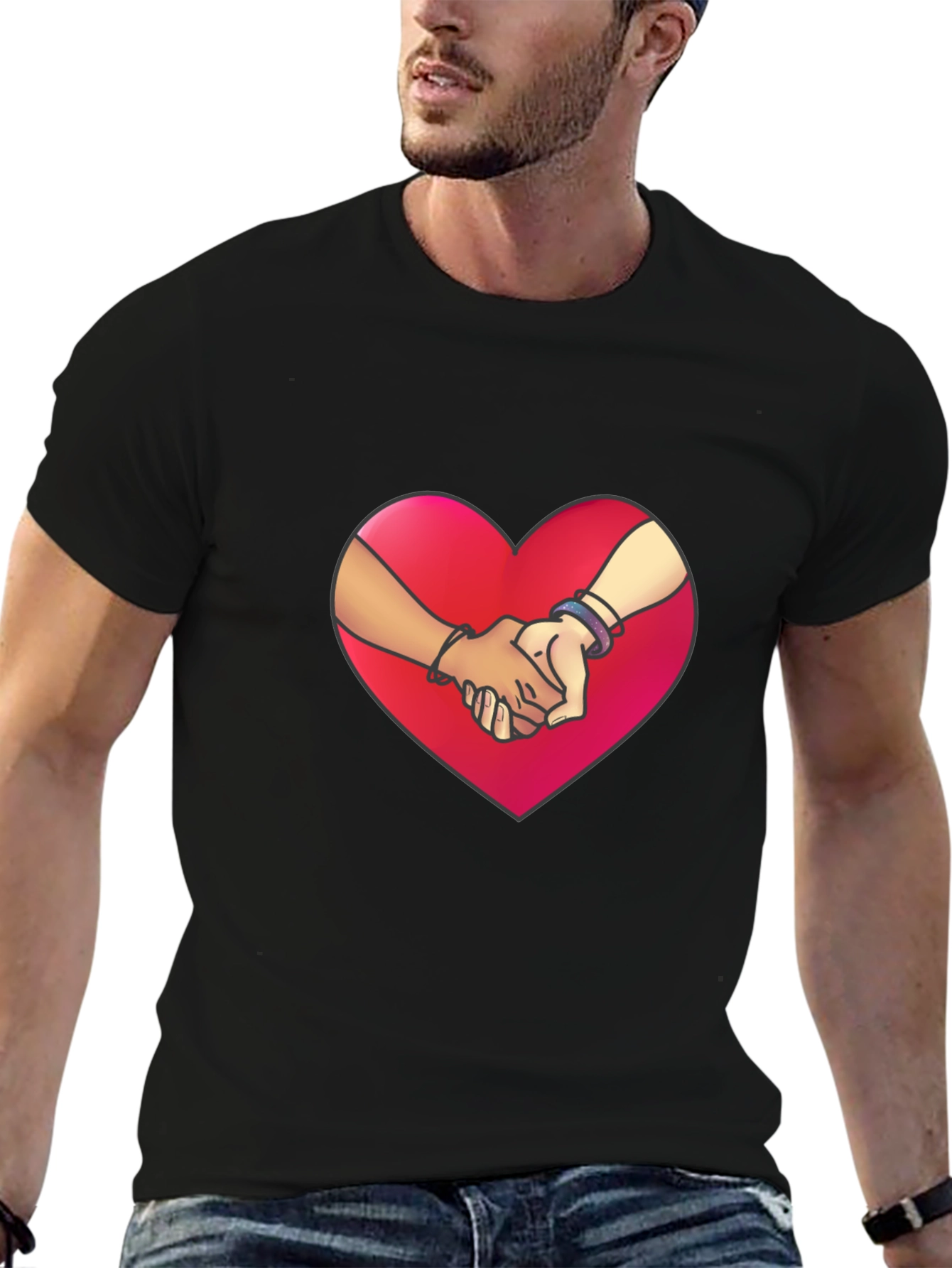 Heart Hands Graphic Tee - Love & Unity T-Shirt