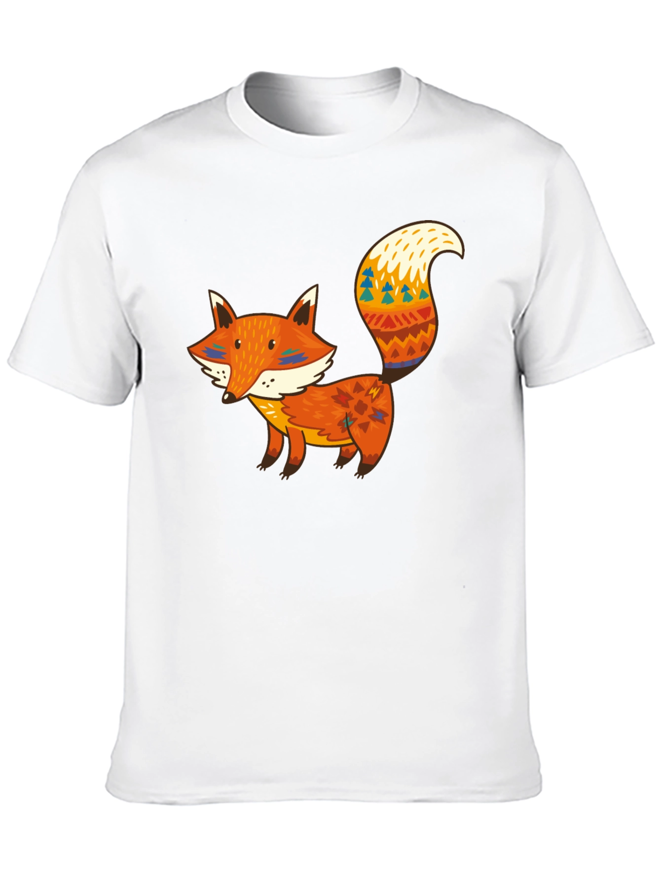 Fox Graphic Black T-Shirt - Unique Animal Tee
