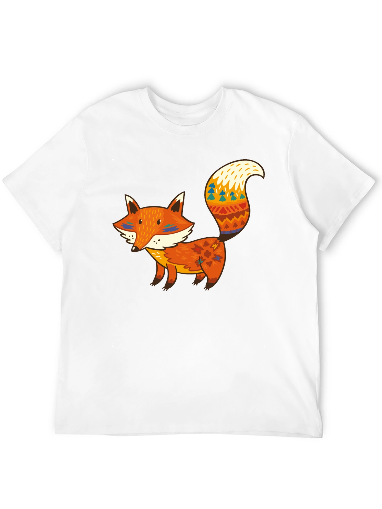 Fox Graphic Black T-Shirt - Unique Animal Tee