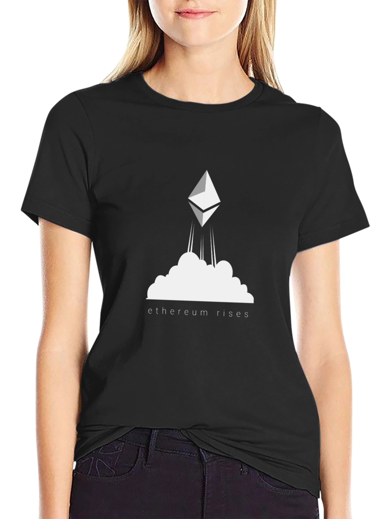 Ethereum Rises Black T-Shirt