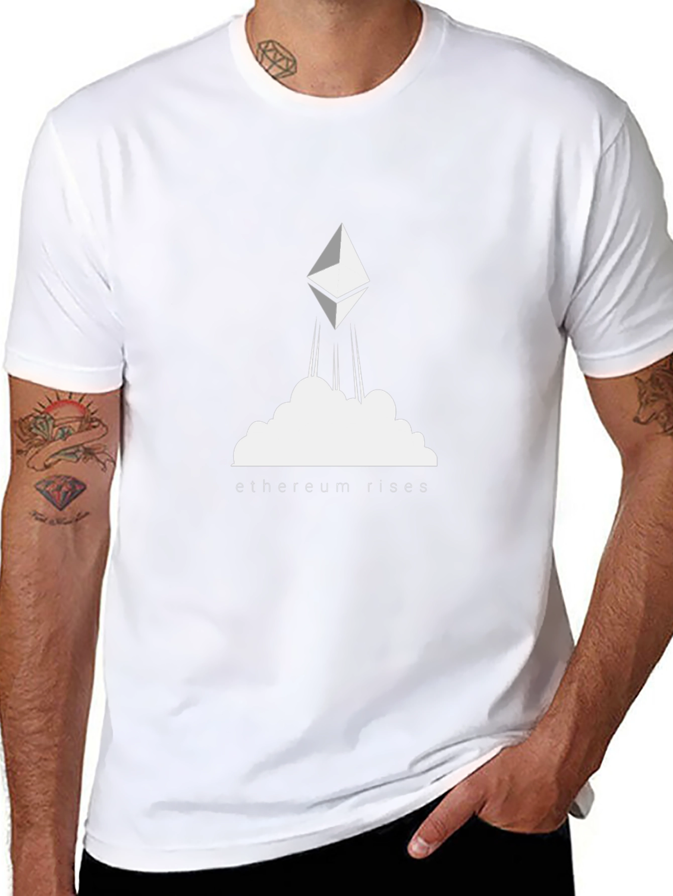 Ethereum Rises Black T-Shirt