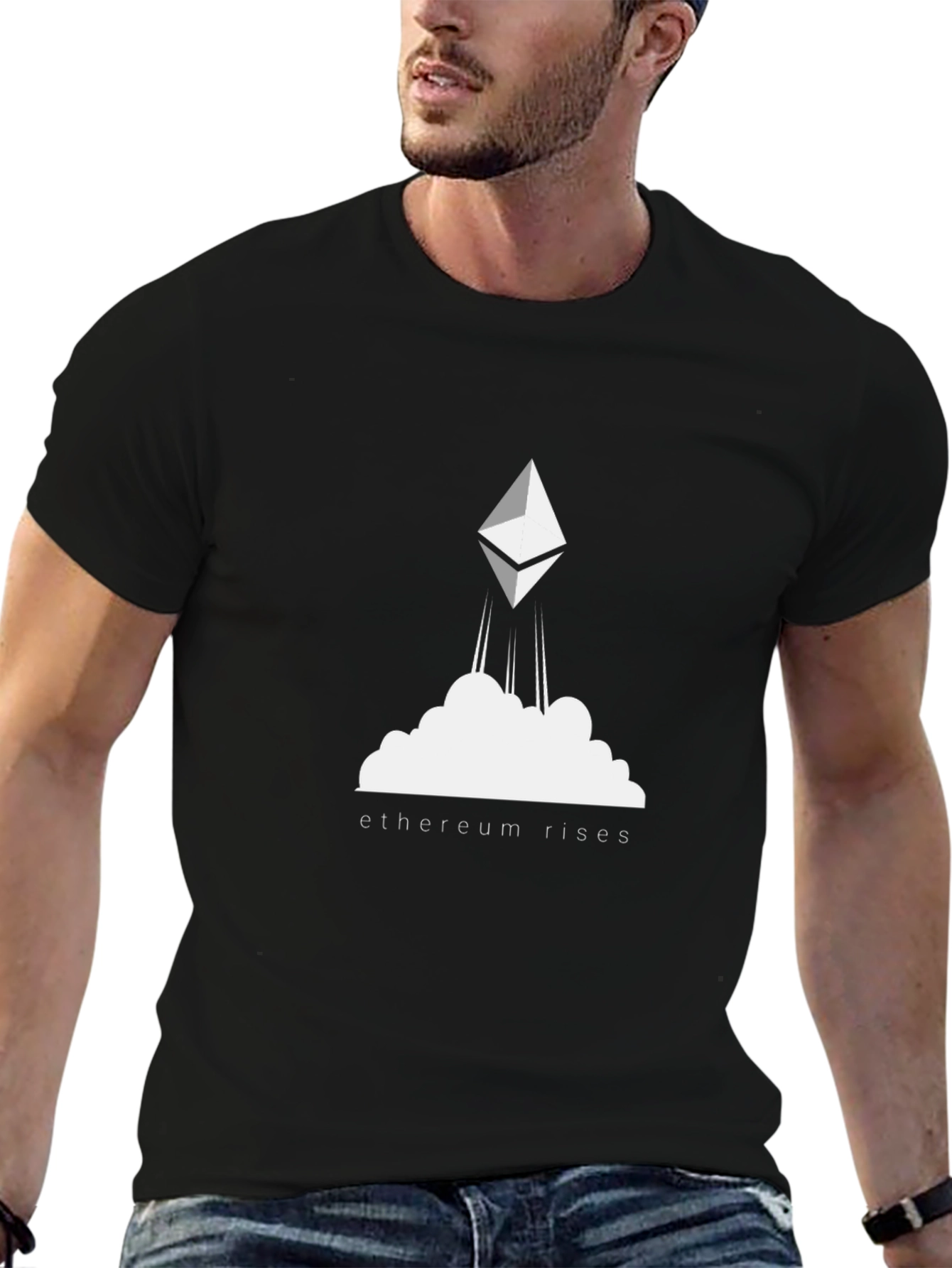 Ethereum Rises Black T-Shirt