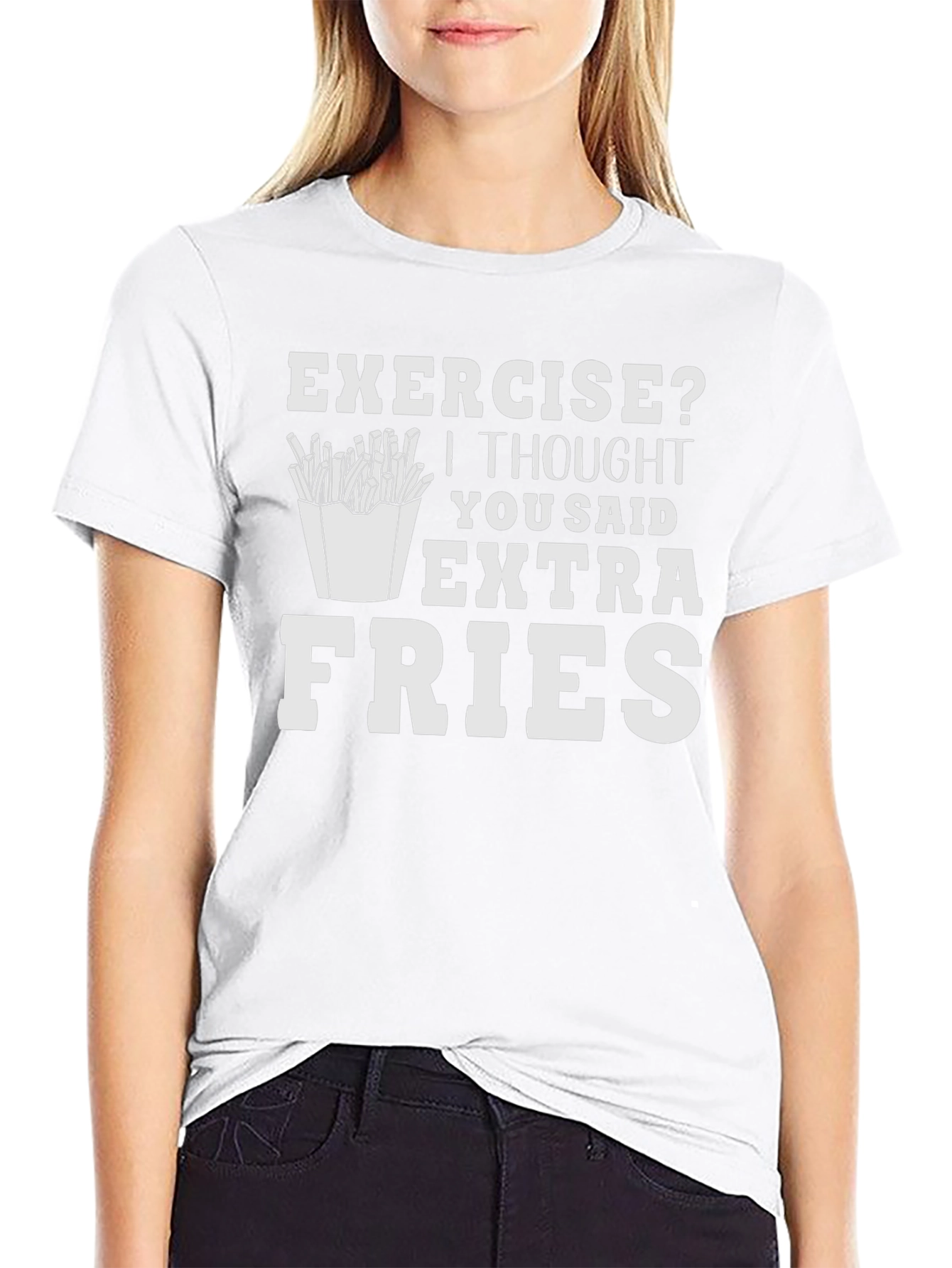Extra Fries T-Shirt - Funny Foodie Tee