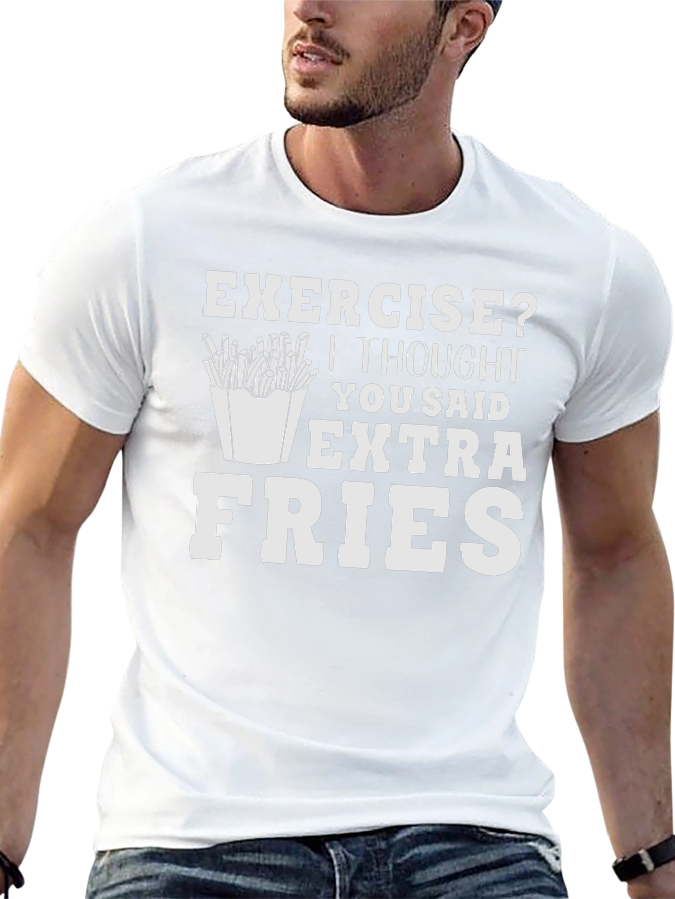 Extra Fries T-Shirt - Funny Foodie Tee