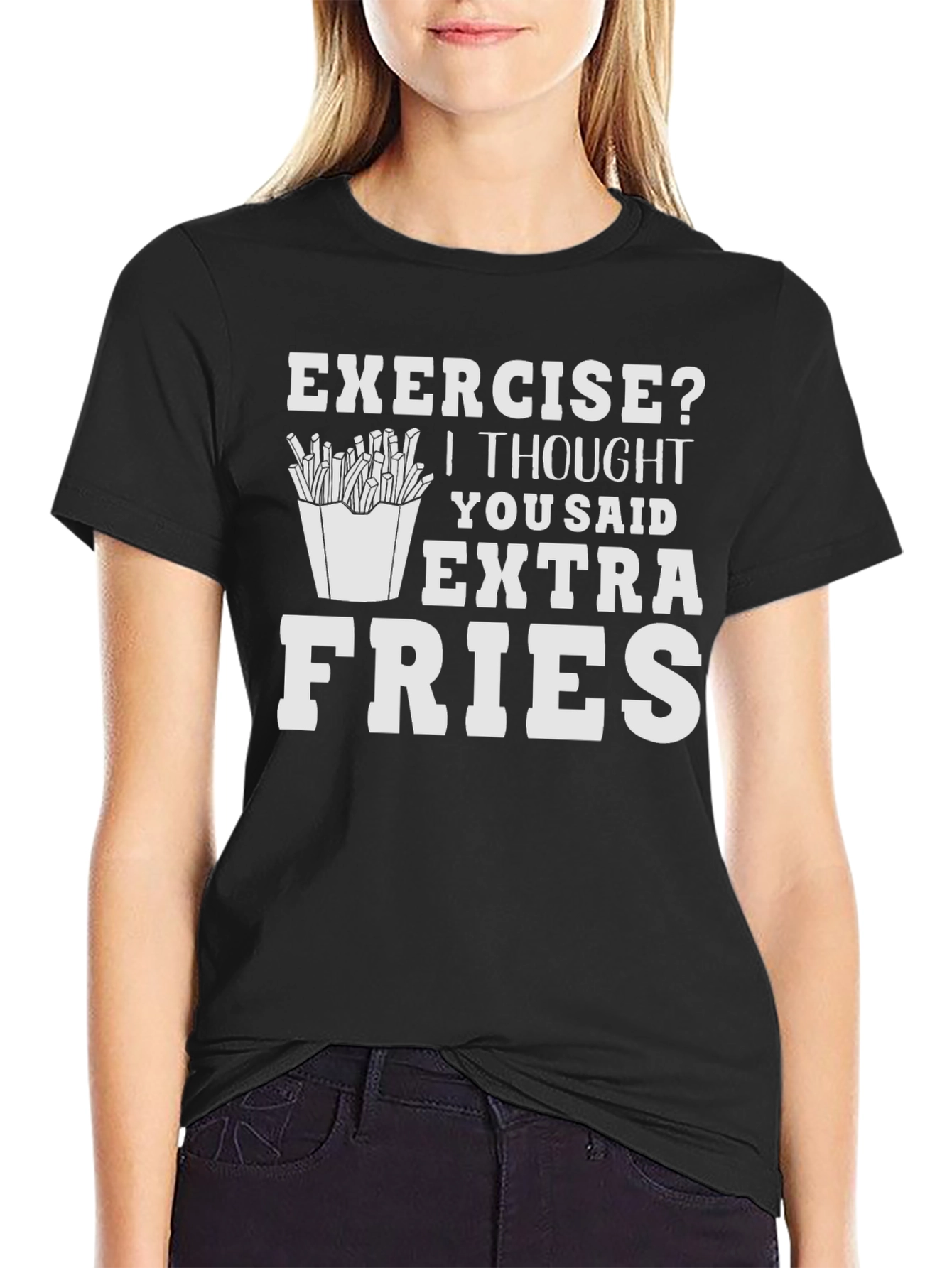 Extra Fries T-Shirt - Funny Foodie Tee