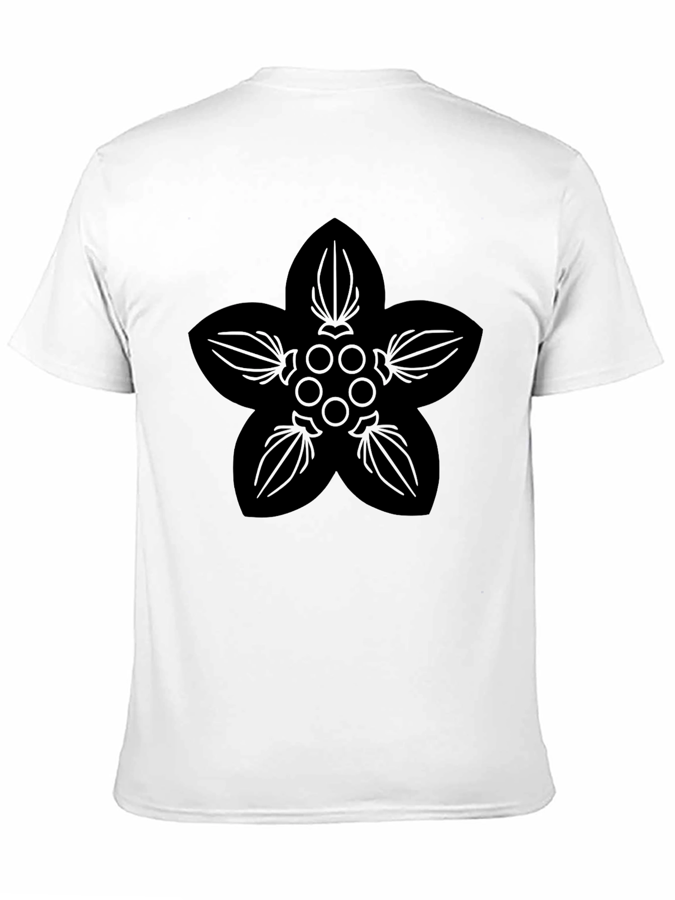 Black Floral Graphic Tee - Casual Style