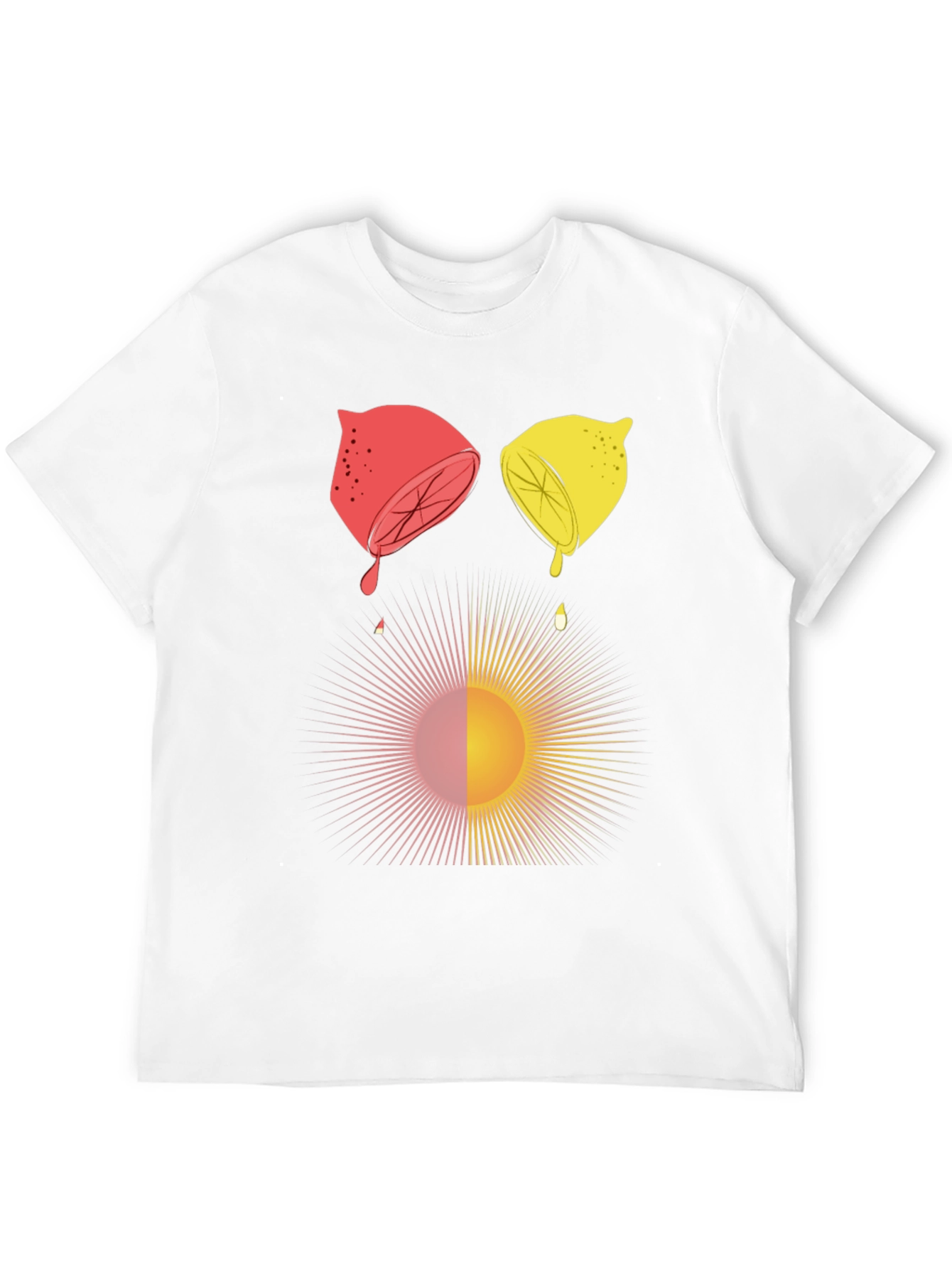 Citrus Sun Graphic Tee - Unisex Black T-Shirt