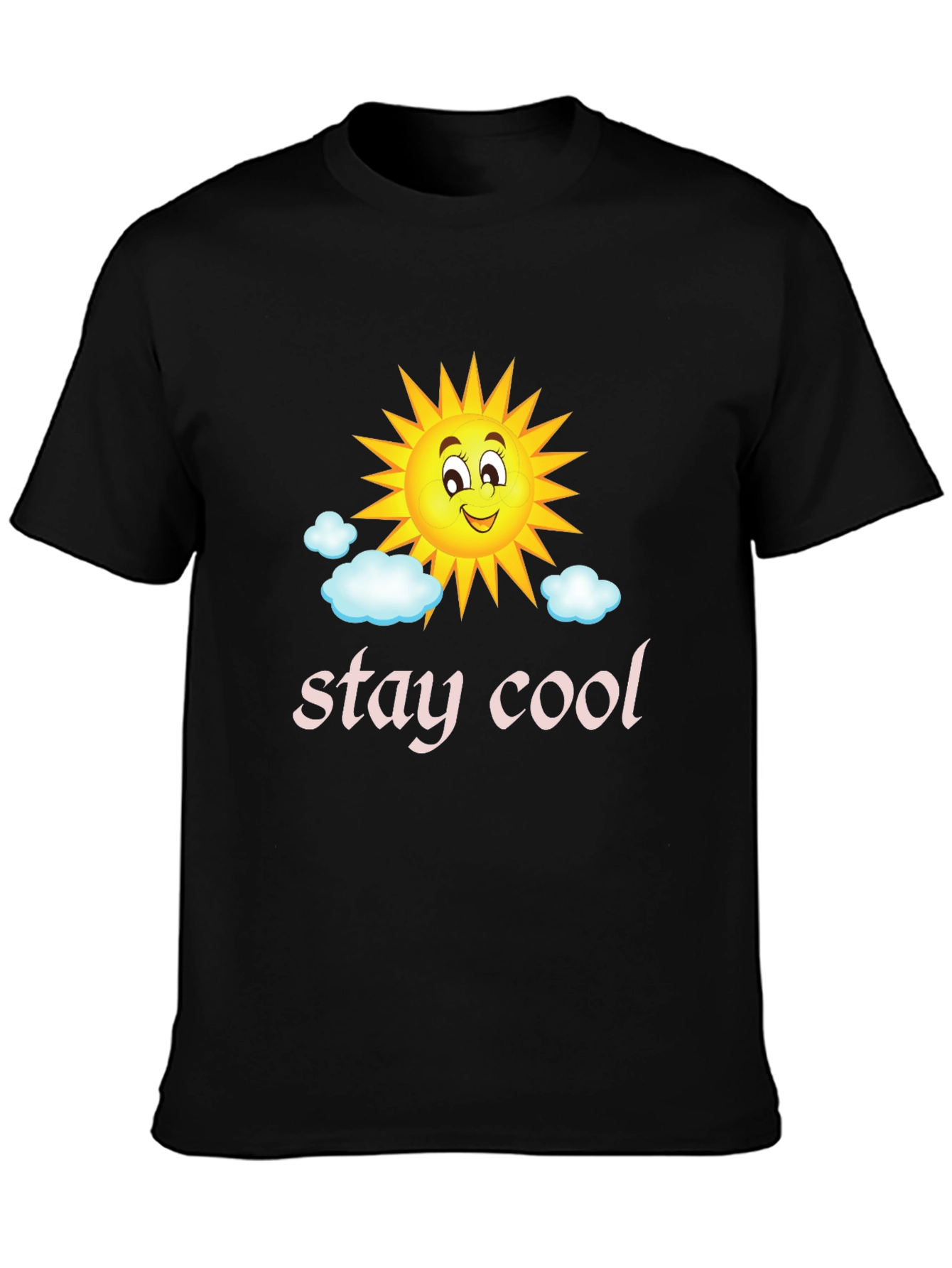 Stay Cool Sun Graphic Tee - Black T-Shirt