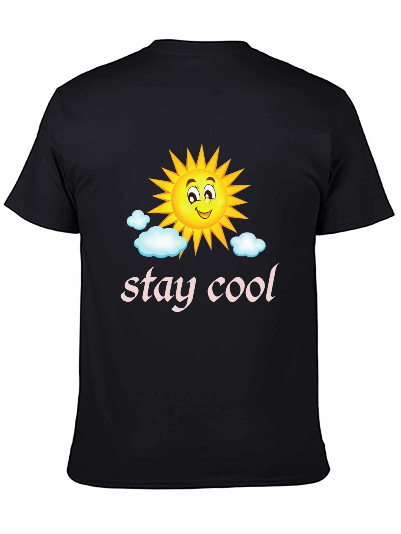 Stay Cool Sun Graphic Tee - Black T-Shirt