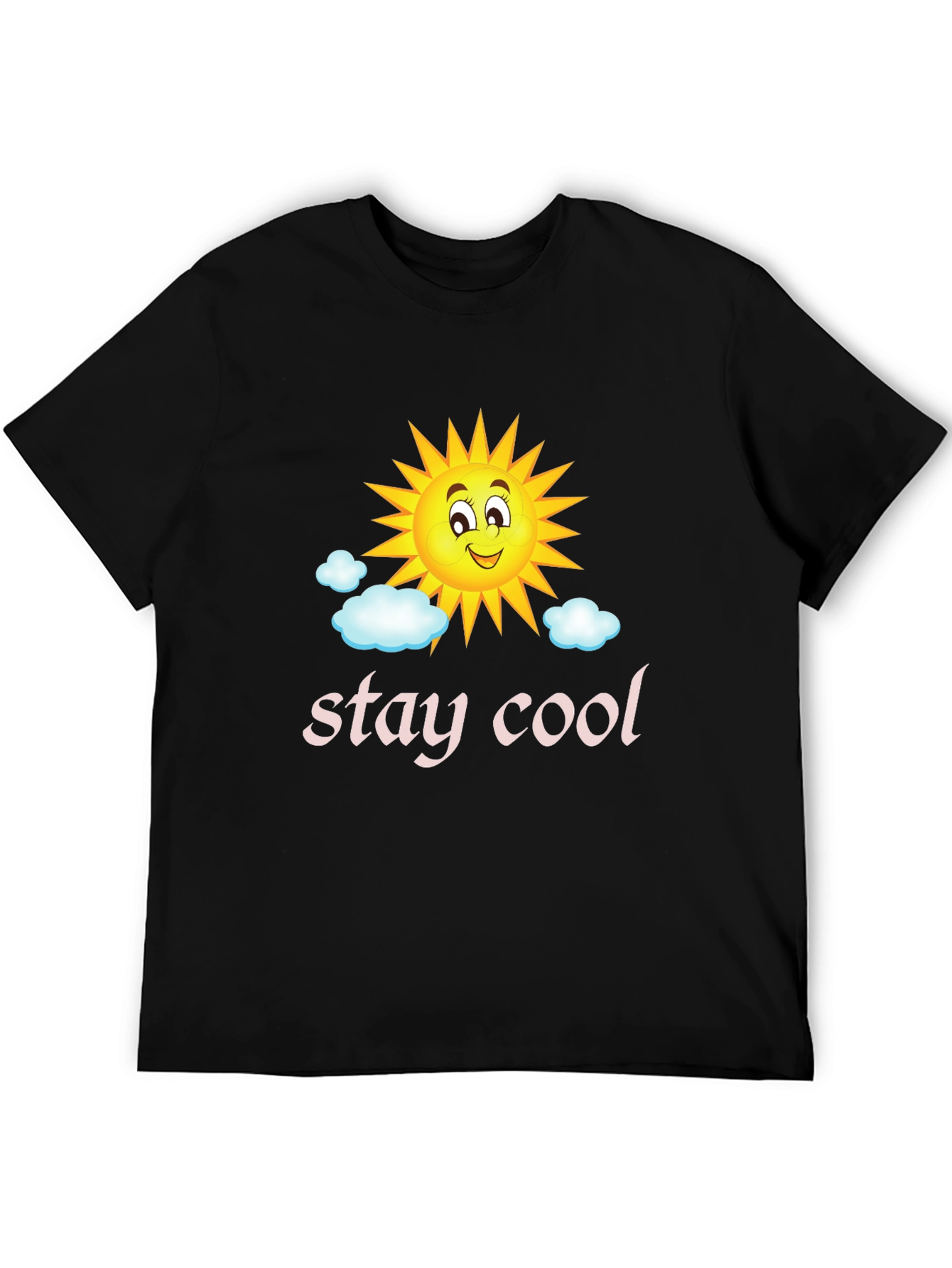 Stay Cool Sun Graphic Tee - Black T-Shirt