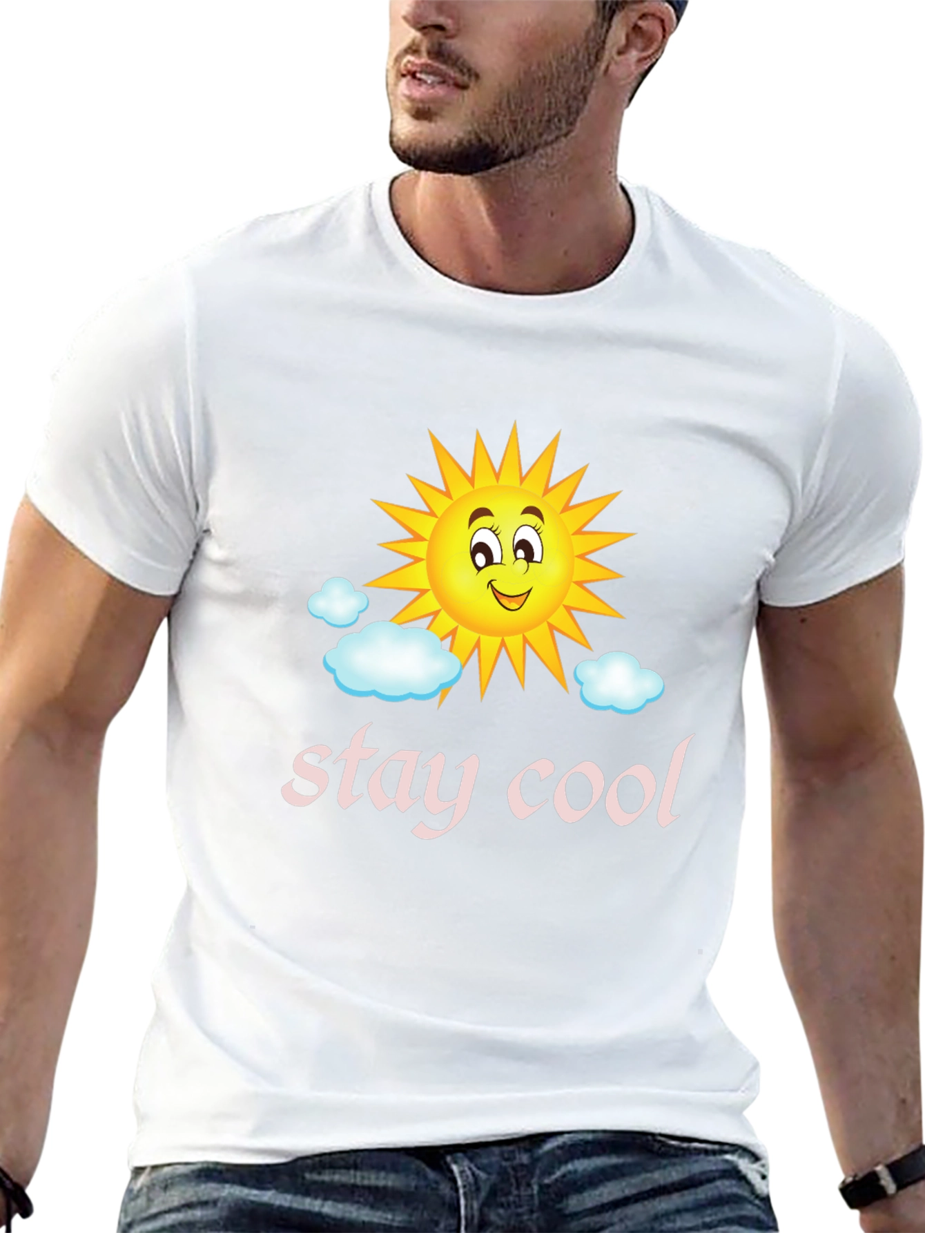 Stay Cool Sun Graphic Tee - Black T-Shirt