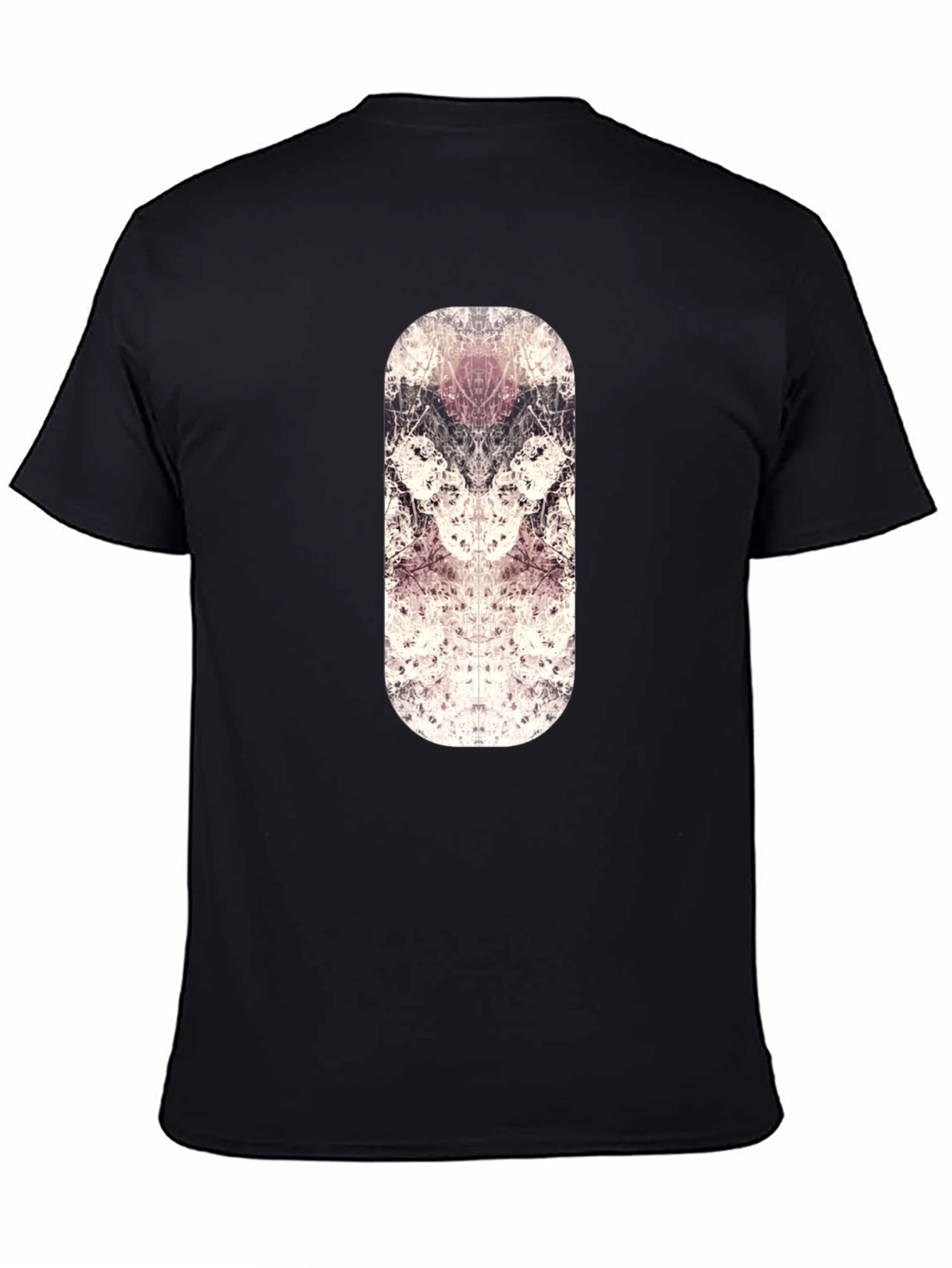 Abstract Art Graphic Print Black T-Shirt