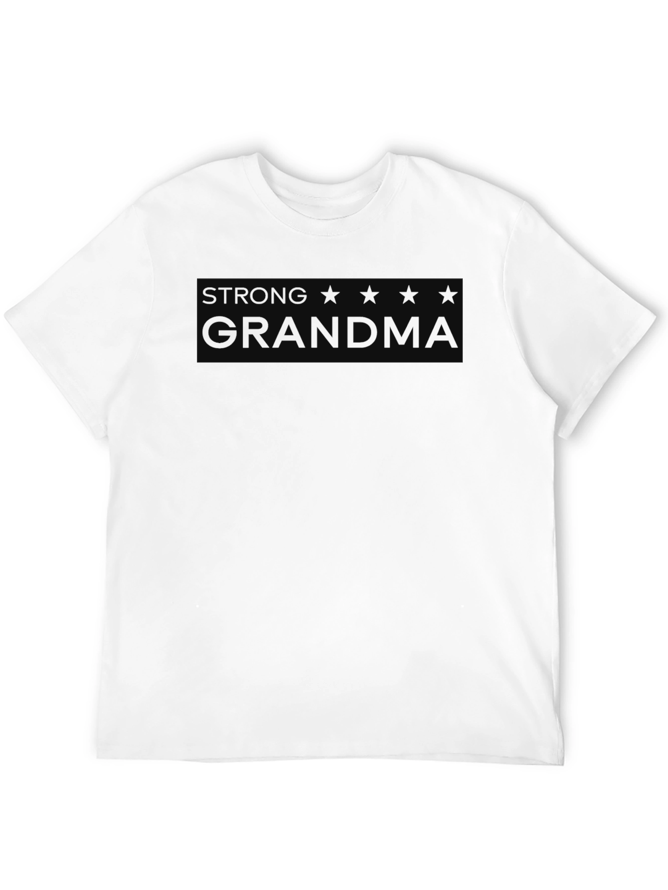 Strong Grandma Graphic T-Shirt - Black