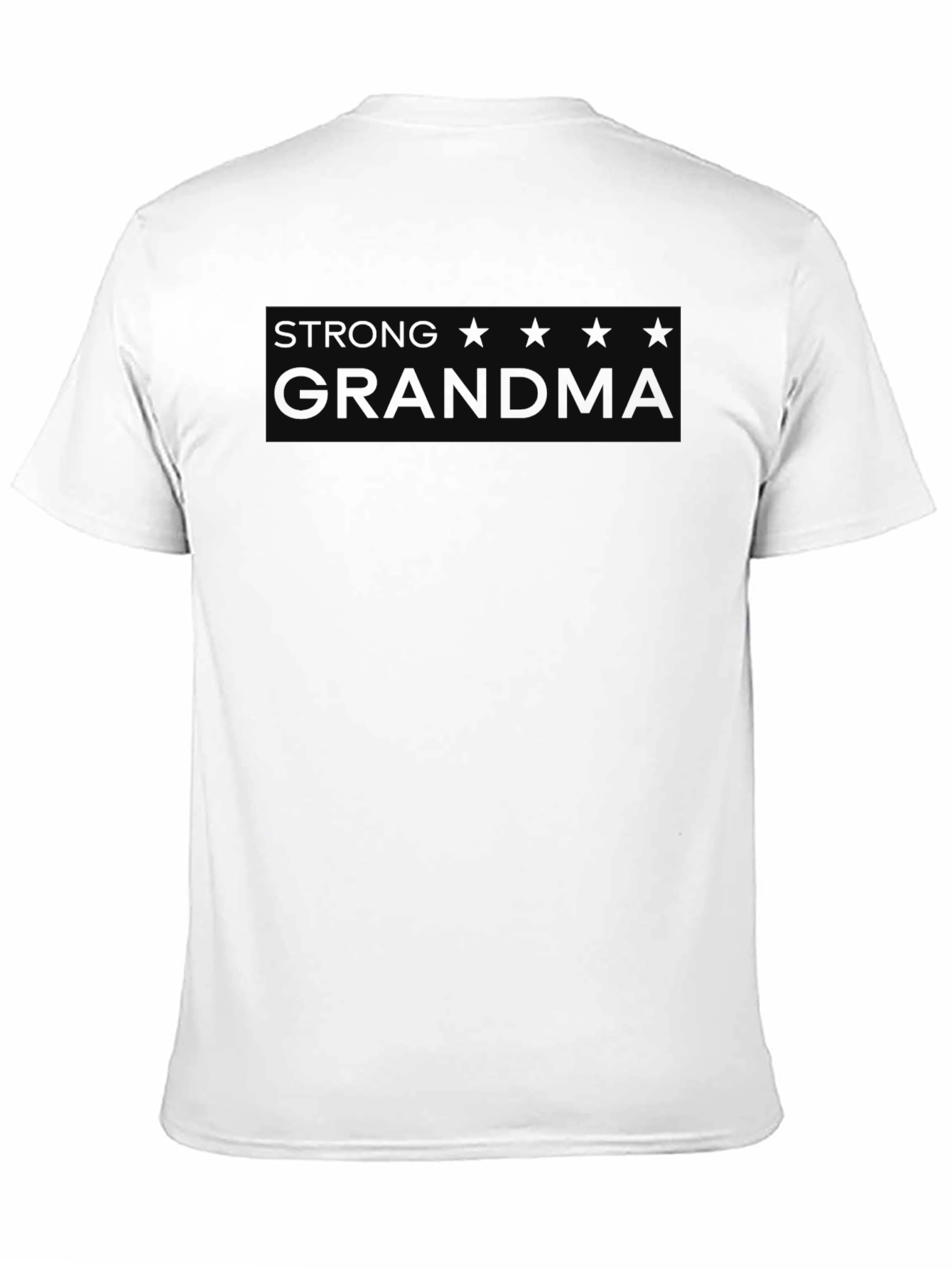 Strong Grandma Graphic T-Shirt - Black