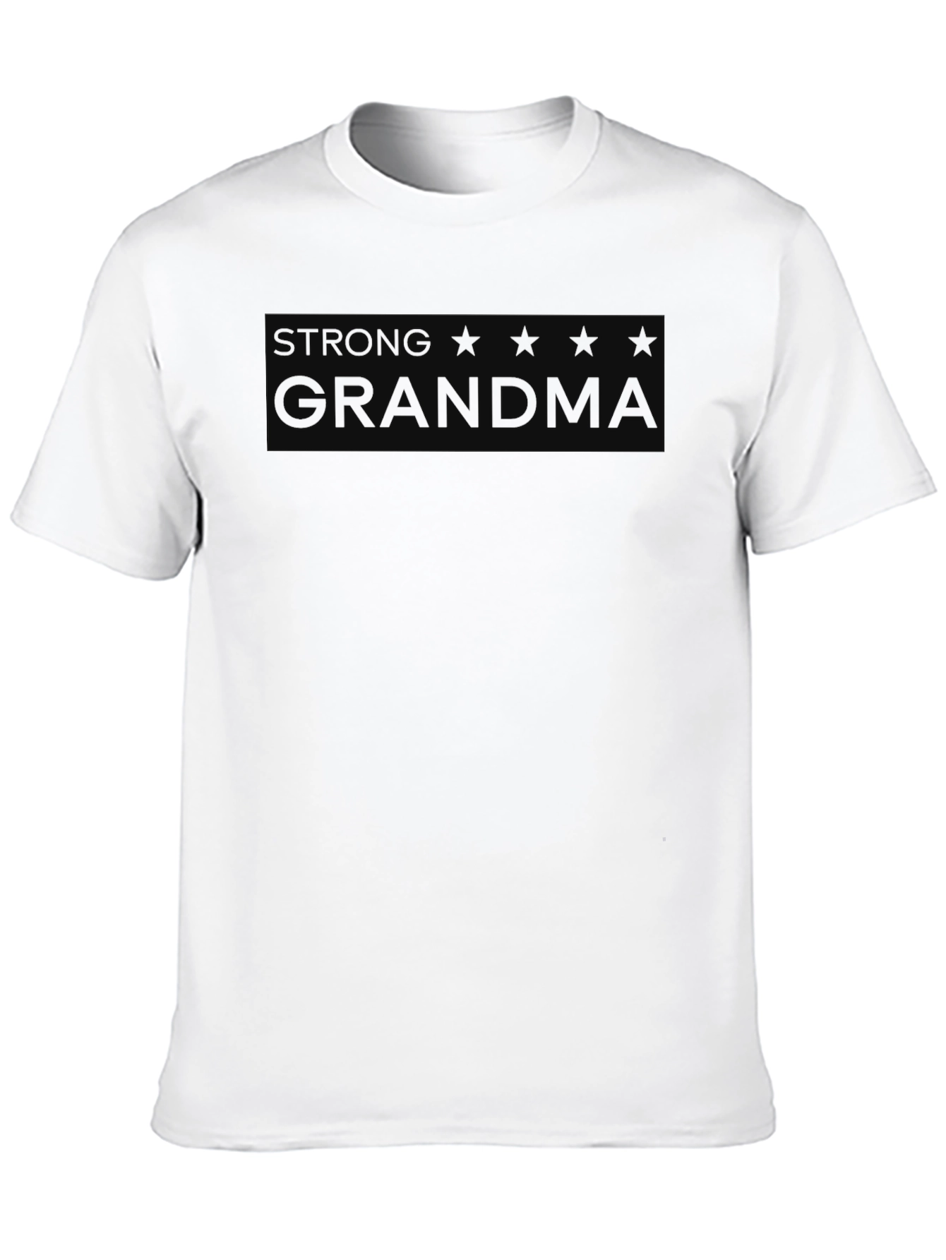 Strong Grandma Graphic T-Shirt - Black