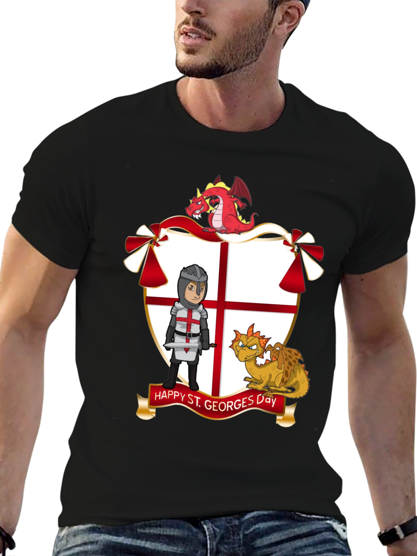 St. Georges Day T-Shirt with Dragons