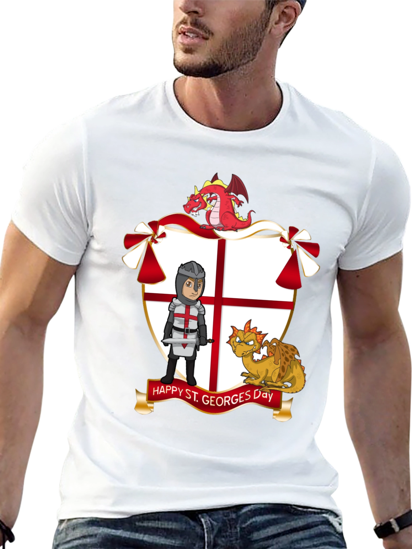 St. Georges Day T-Shirt with Dragons