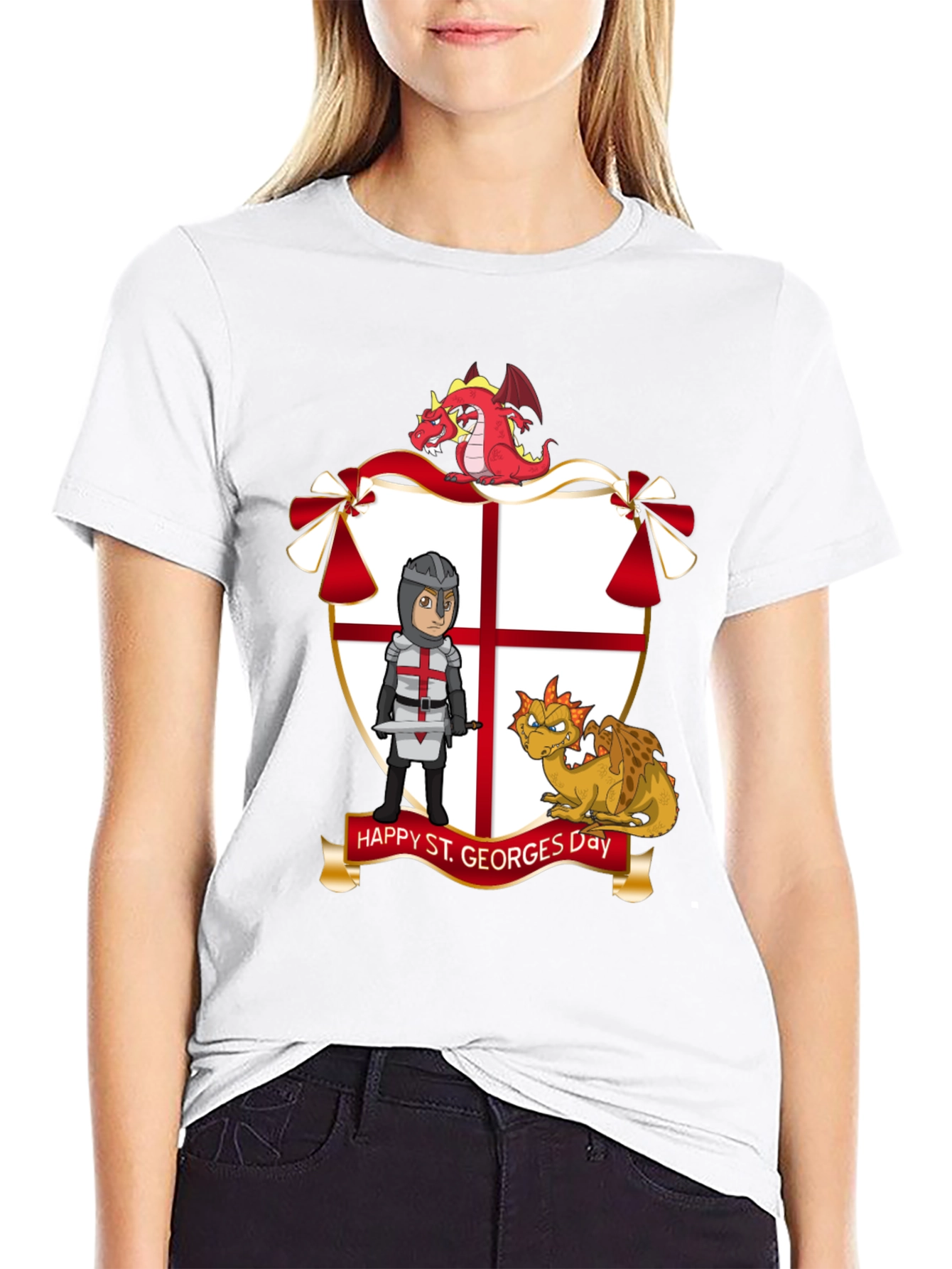 St. Georges Day T-Shirt with Dragons