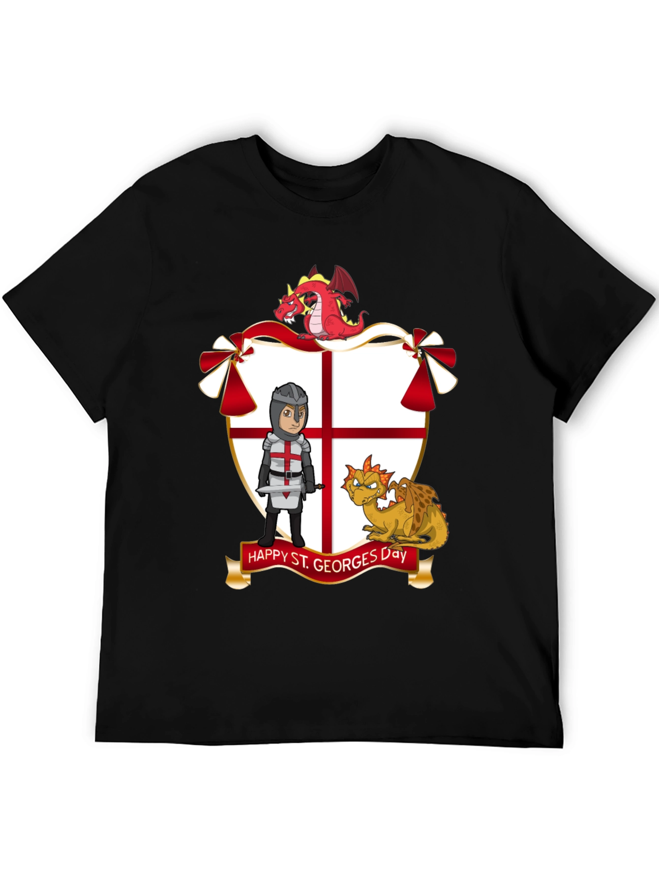 St. Georges Day T-Shirt with Dragons
