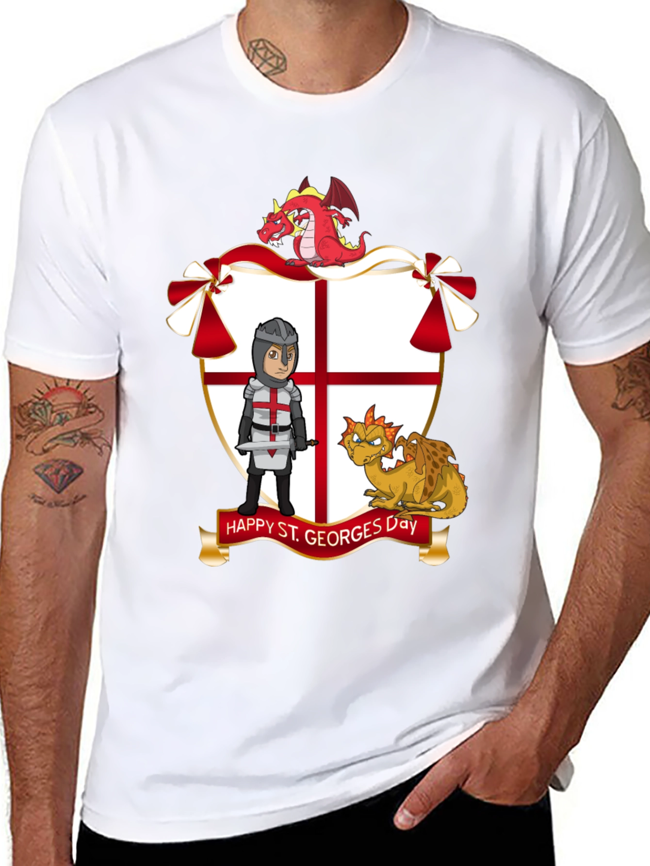 St. Georges Day T-Shirt with Dragons